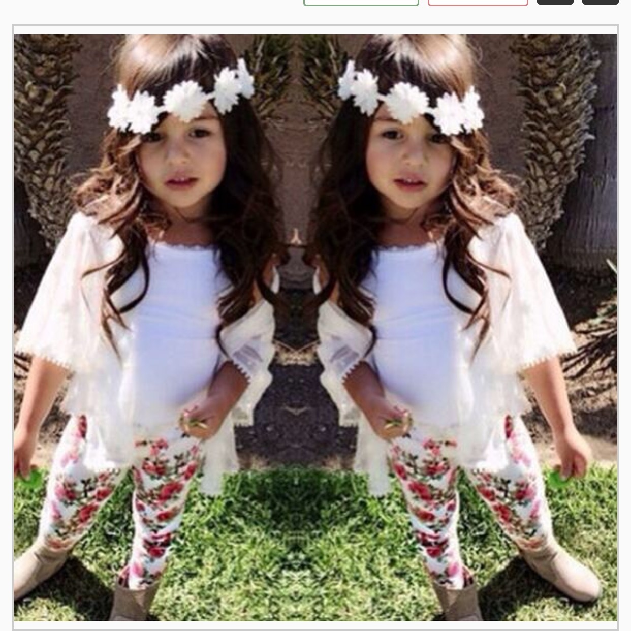 子供服 個性的な子供セット3点セット 花柄 可愛い80 130 Locoloco