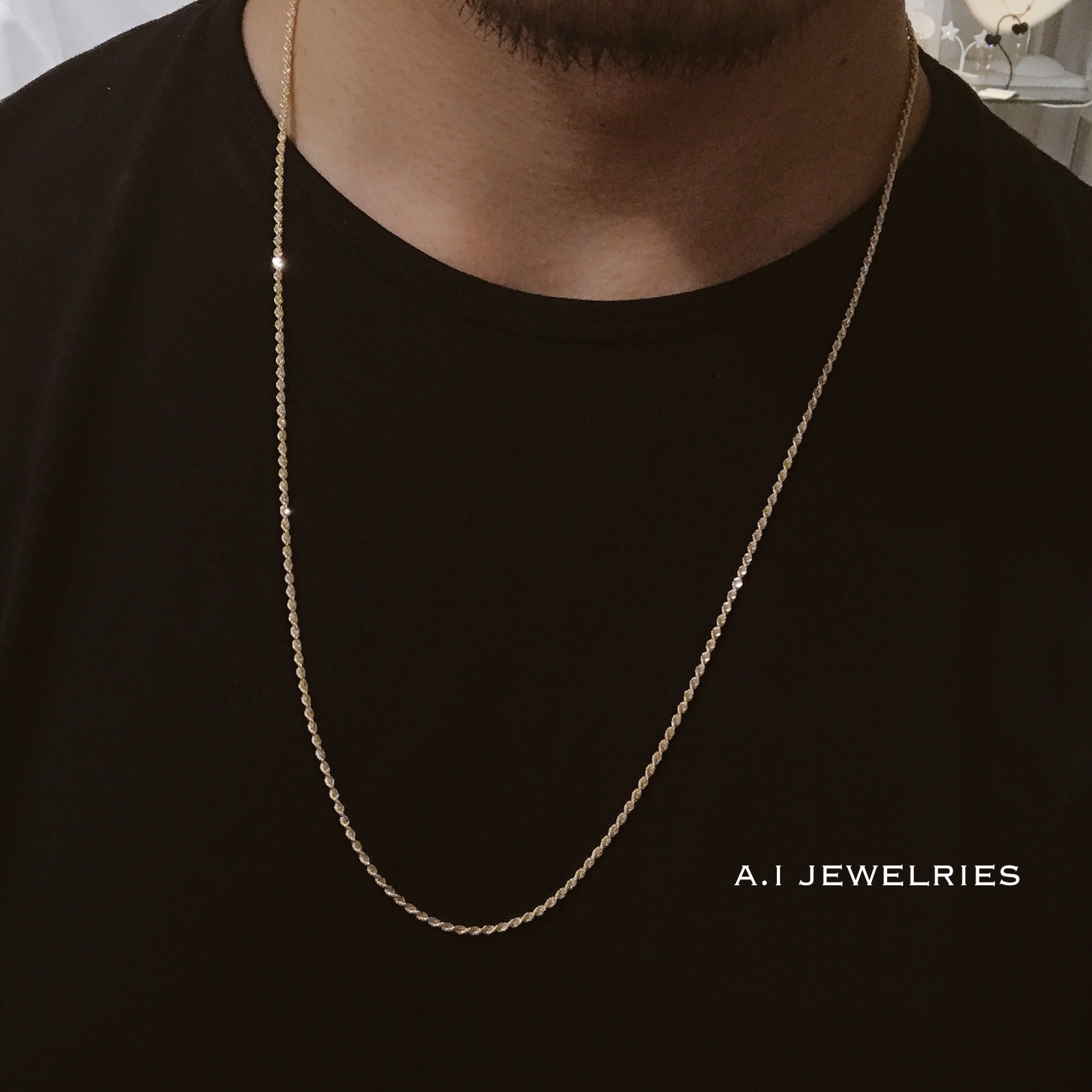 K18 18金 70cm Long ロング 長め ロープ ネックレスチェーン Rope Necklace Chain Mens Ladies 男女兼用 サイズ A I Jewelries エイアイジュエリーズ K18 18金 70cm Long ロング 長め ロープ ネックレスチェーン Rope Necklace Chain Mens Ladies 男女兼用 サイズ A I Jewelries エイアイジュエリーズ
