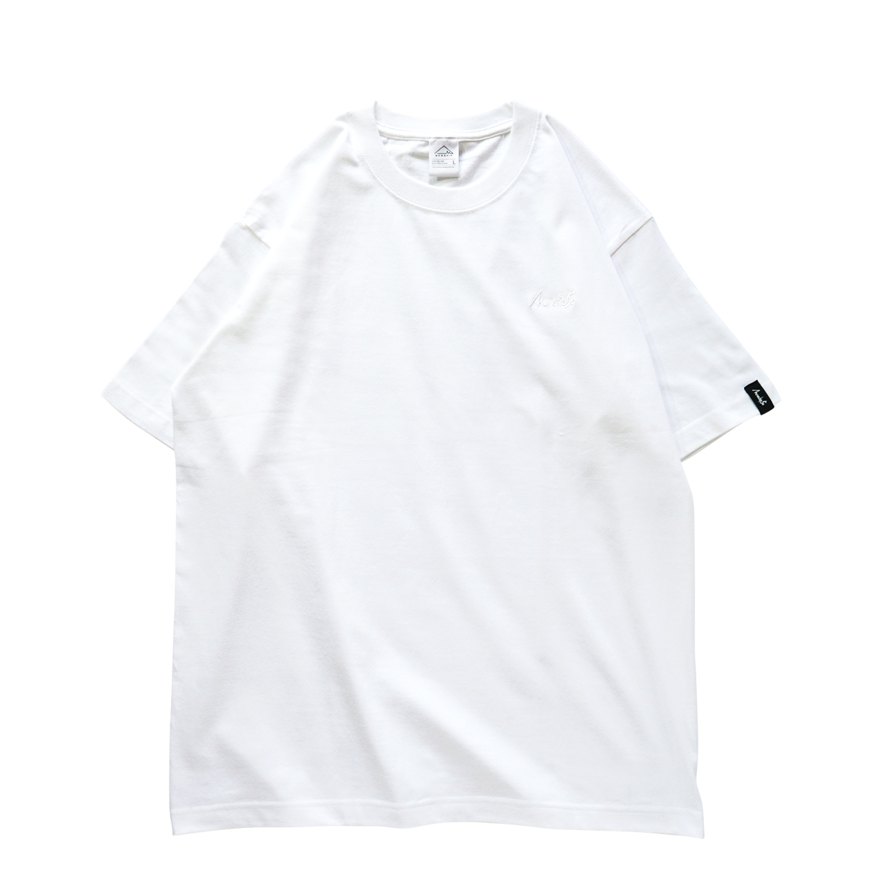 BASIC LOGO 019 S/S CT <White×White> - 画像1