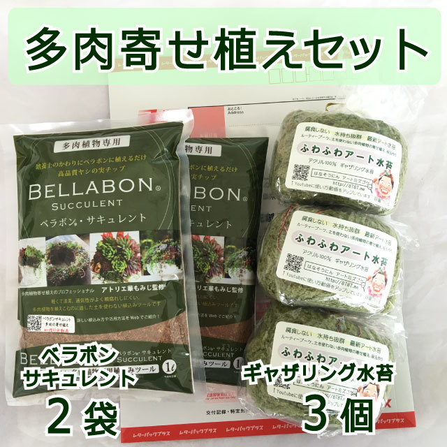 ギャザリング水苔3個&ベラボンサキュレント2袋 セット - 画像1