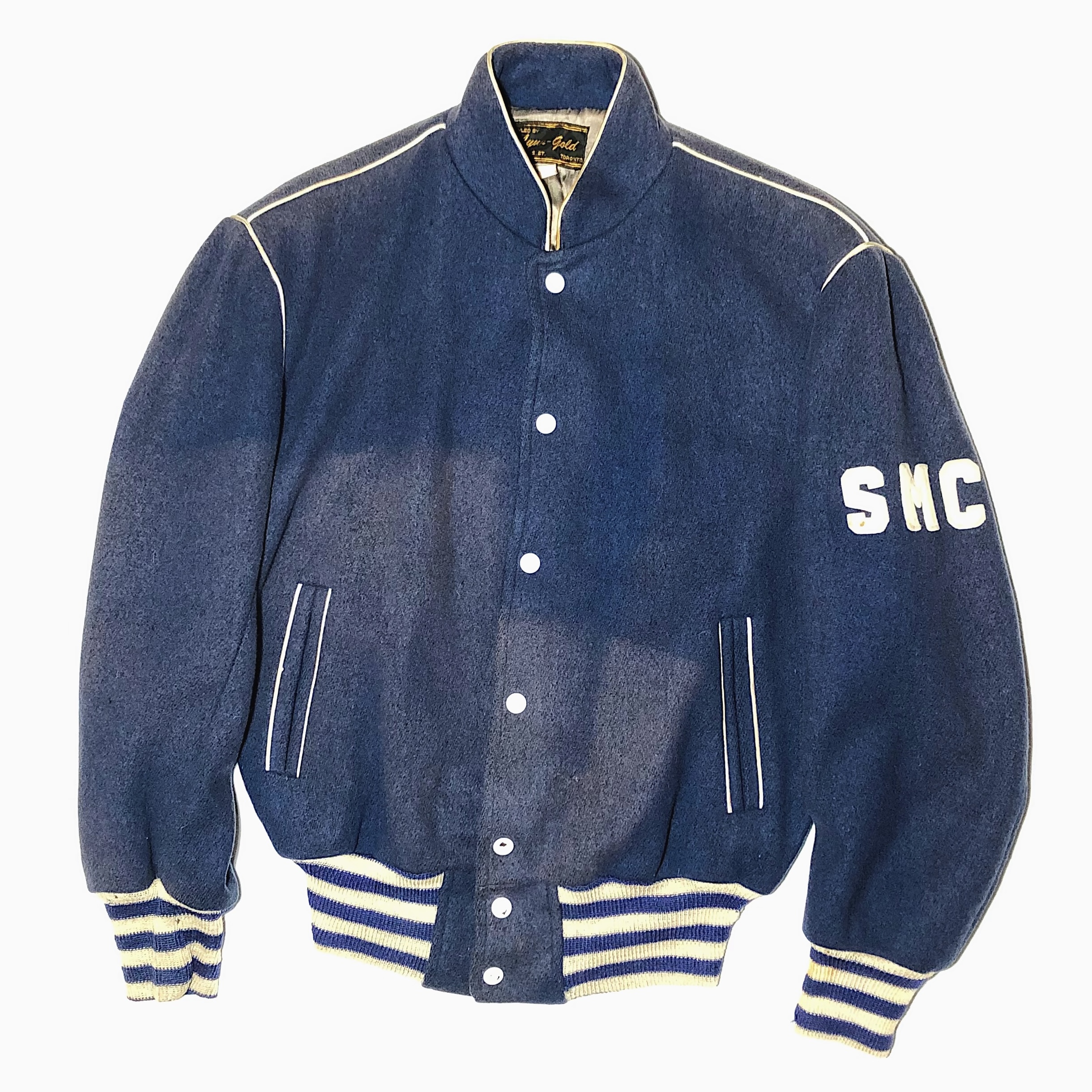 Vintage 60〜70’s【Lyuu-Gold】"UNIVERSITY OF TORONTO" Grunge Stadium Jacket の画像 2