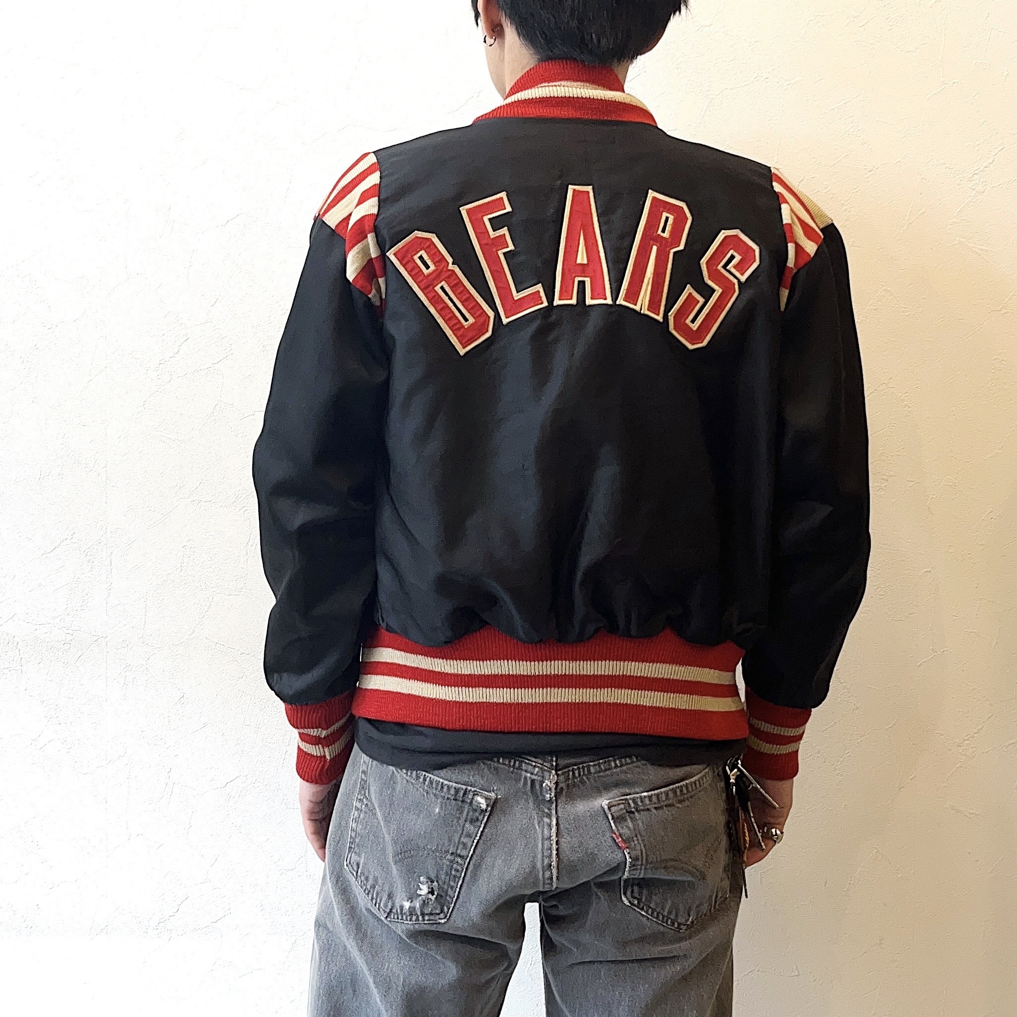 Vintage 50〜60's【CARL M WEINGARTNER】"BEARS" Satin Jacket の画像 3