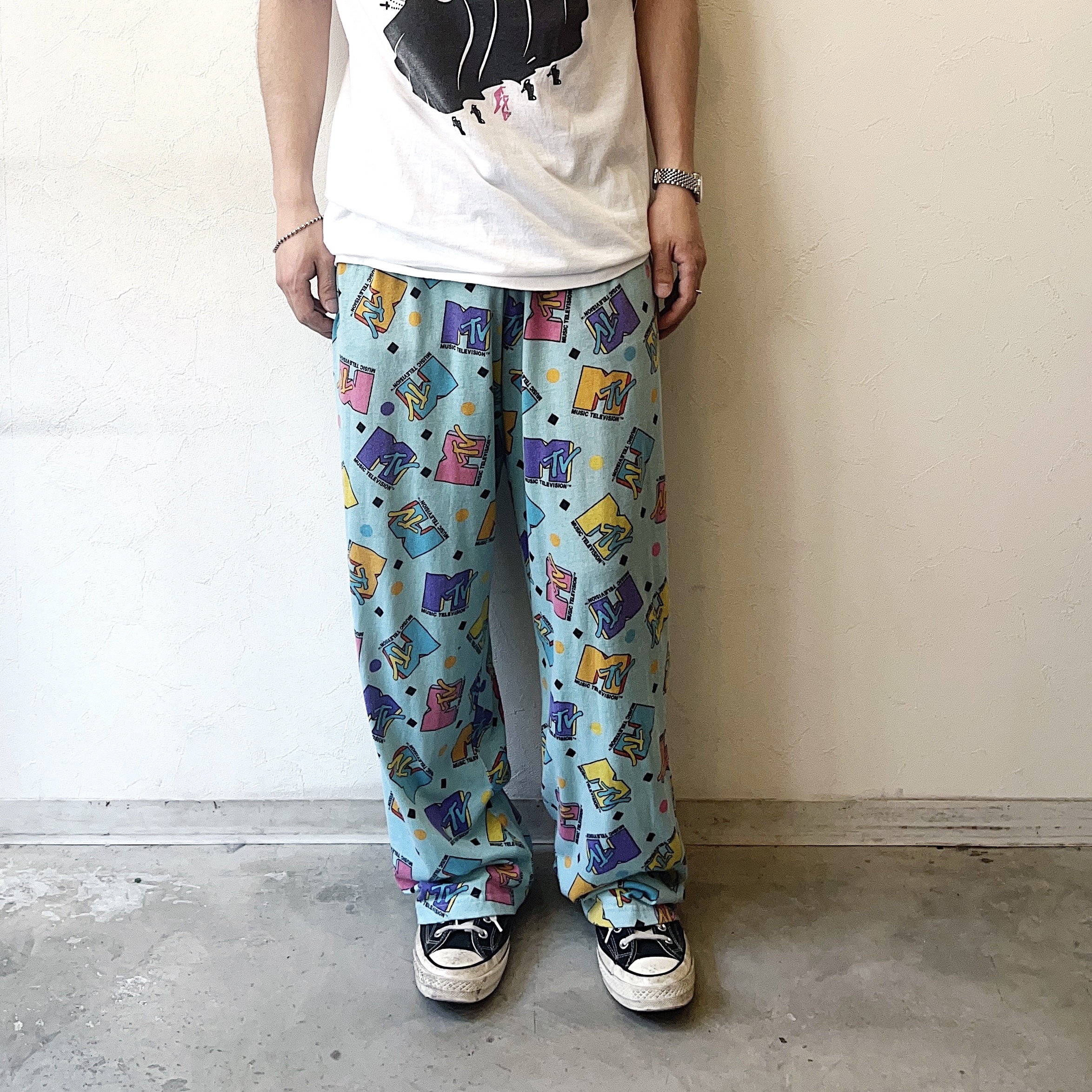 Y2K【MTV】"MUSIC TELEVISION" Pajama Pants の画像 3