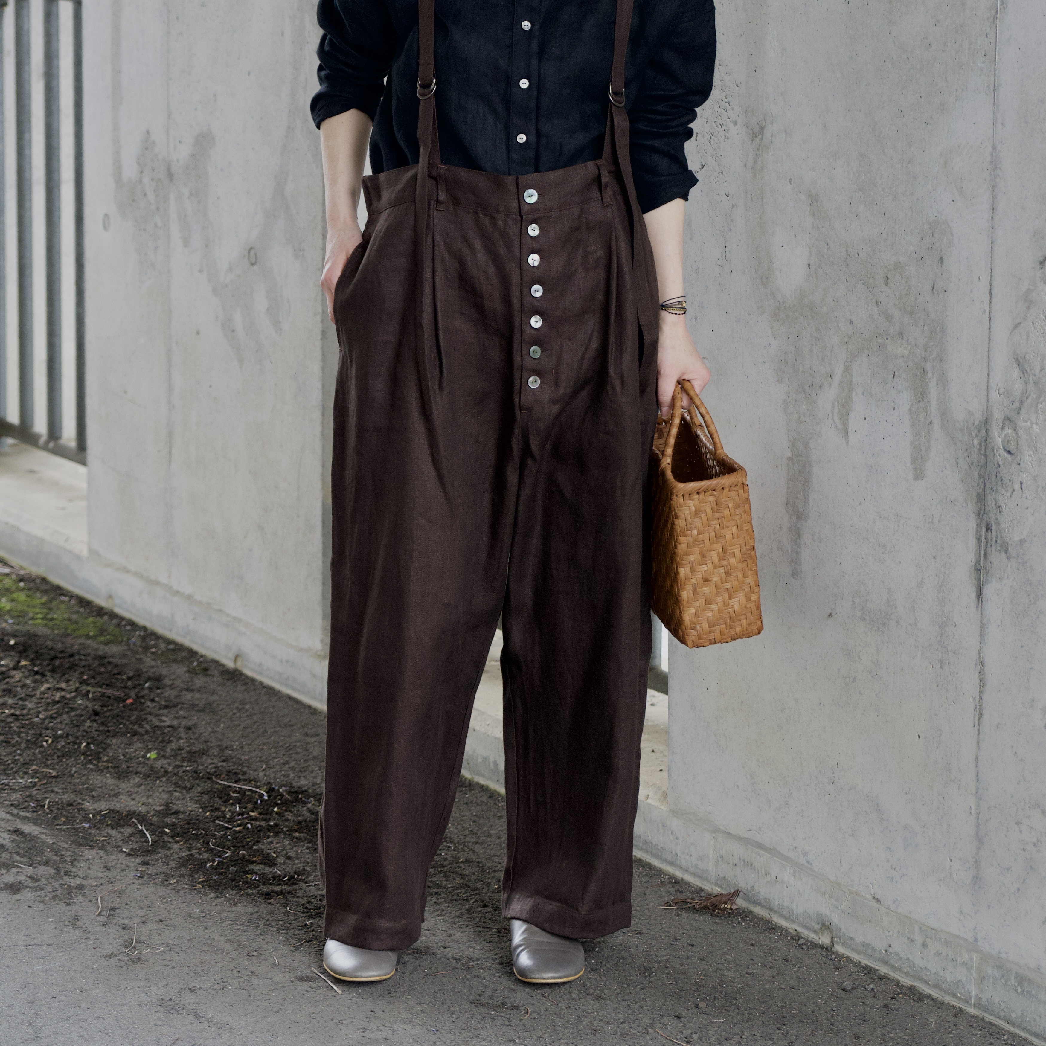 Ripustaa Salopette：リプスタサロペット <brown> #unisex