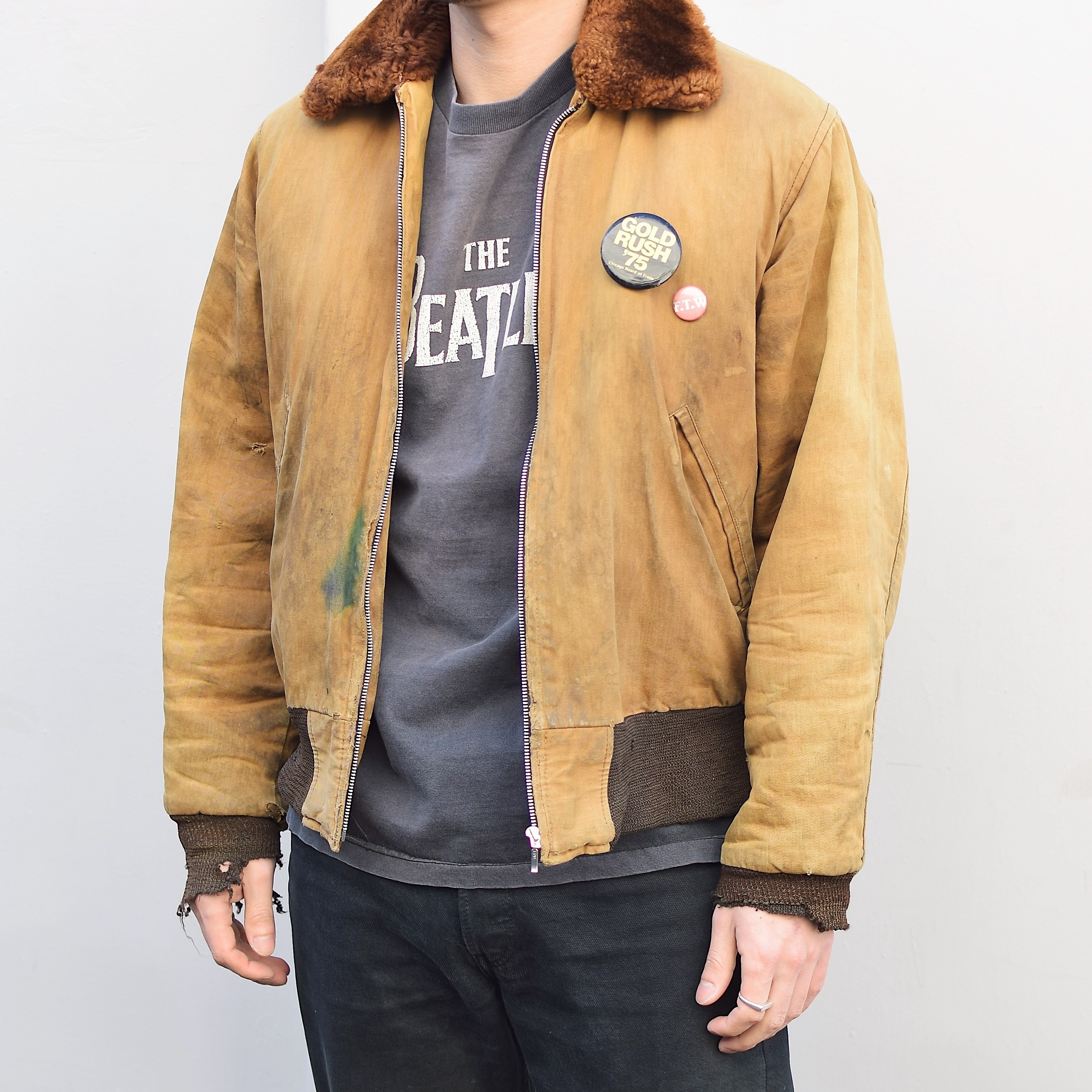 Vintage 60's Grunge Flight Jacket の画像 3