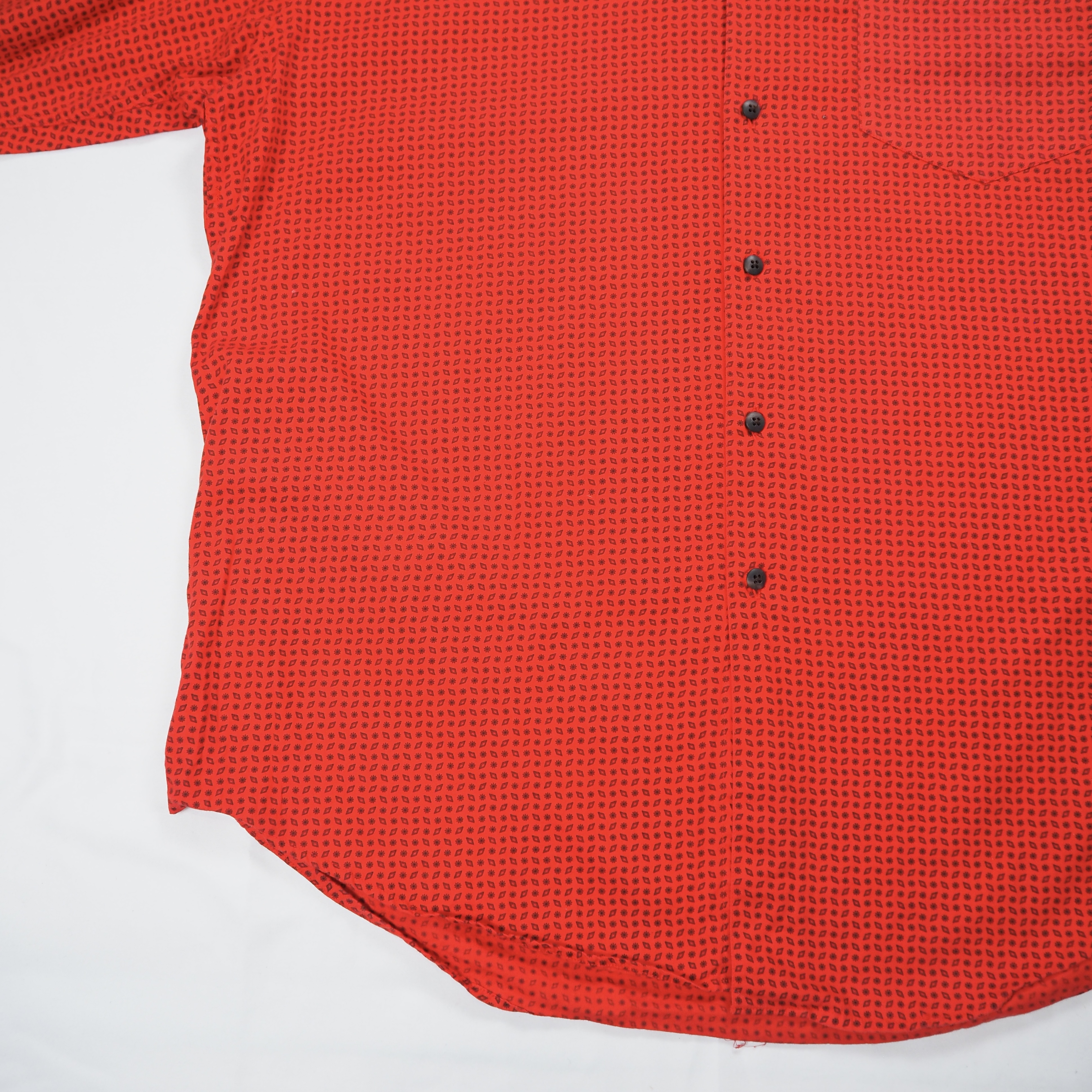 90’s OLD GAP コットンシャツ Lサイズ レッド の画像 11