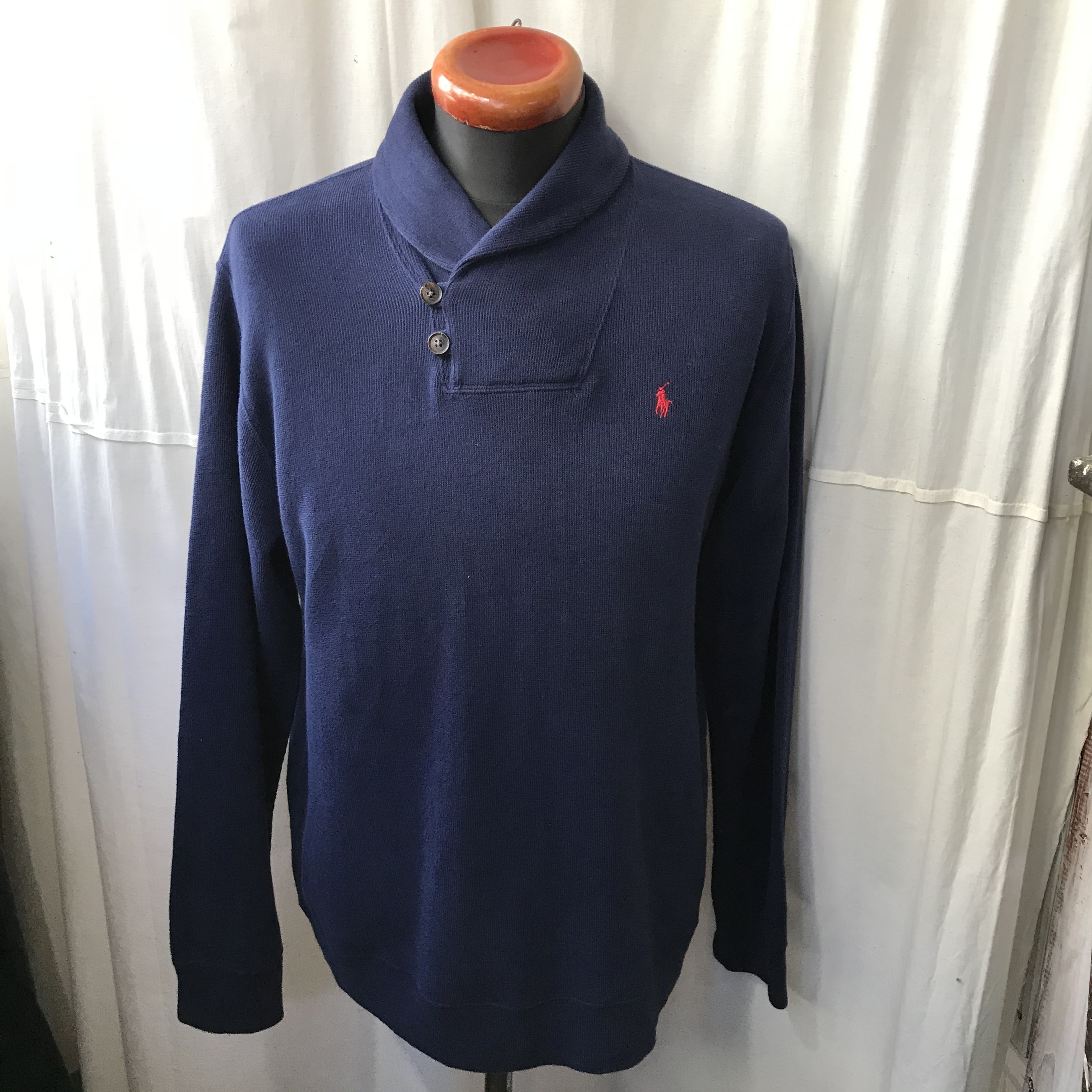 Polo Ralph Lauren ラルフローレン ショールカラーコットンセーター メンズxl Used Clothing Shyboy Polo Ralph Lauren ラルフローレン ショールカラーコットンセーター メンズxl Used Clothing Shyboy