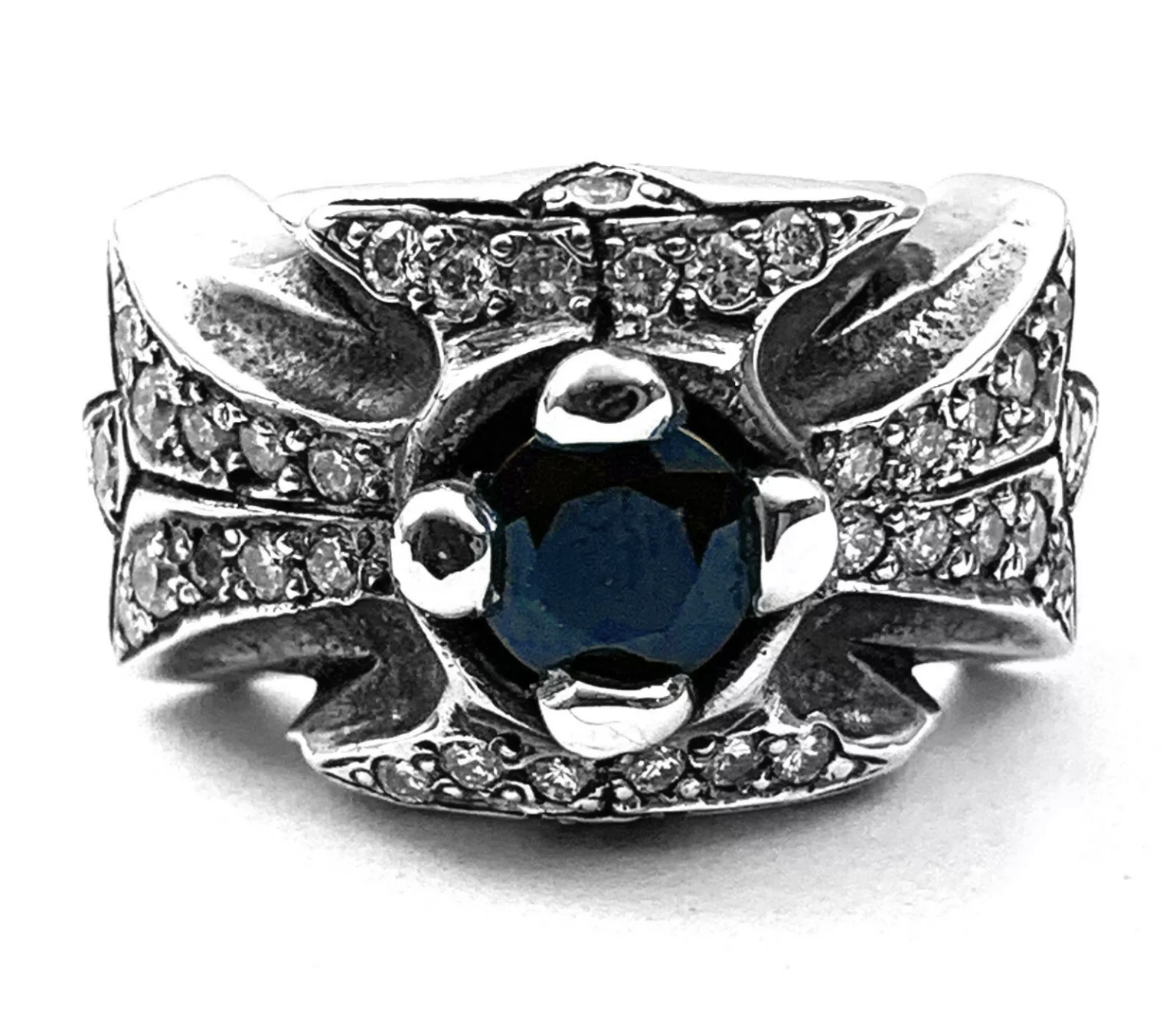 Sofferari ソファーアリ N C Heavy Band Brim Pave Diamonds Lonely Sapphire Center Mick Mars ミックマーズ着用 Firstorderjewelry ファーストオーダージュエリー 代官山 セレクトショップ シルバージュエリー 革製品 Sofferari ソファーアリ N C Heavy Band Brim Pave Diamonds Lonely Sapphire Center Mick Mars ミックマーズ着用 Firstorderjewelry ファーストオーダージュエリー 代官山 セレクトショップ シルバージュエリー 革製品