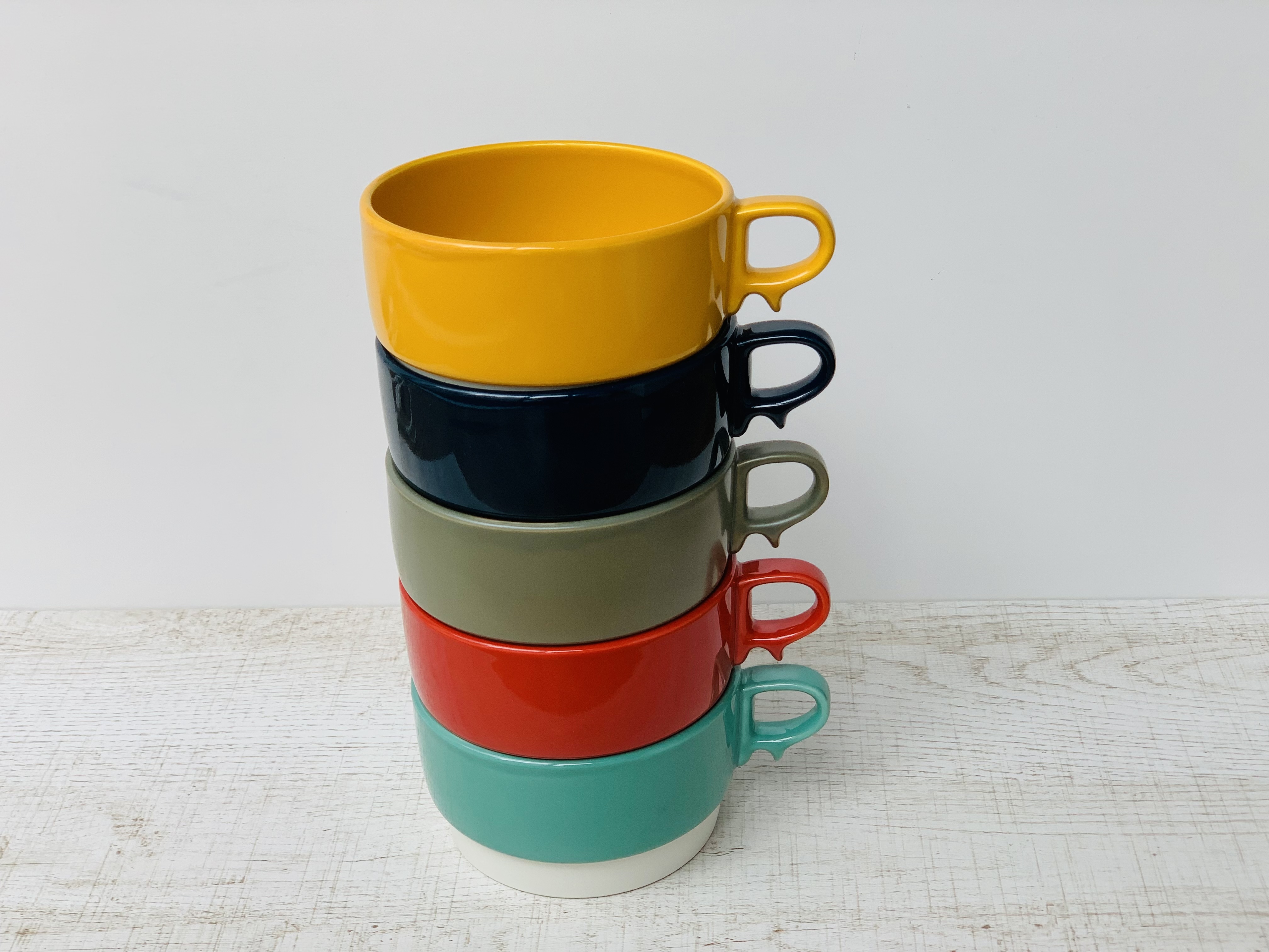 波佐見焼 藍染窯 スタックス スープカップ 波佐見焼 スタッキング おしゃれ 大人 カラフル かわいい Aizen 波佐見焼 Natural69 小鹿田焼 やちむん 目黒自由が丘 暮らしの民芸 那かむた ウェブストア