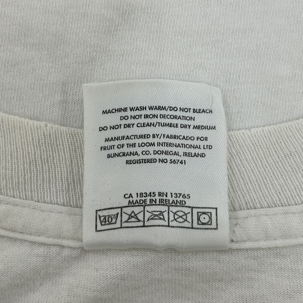 OASIS オアシス UKロック グラフィックプリント バンドT ロックT ホワイト 古着 L の画像 4