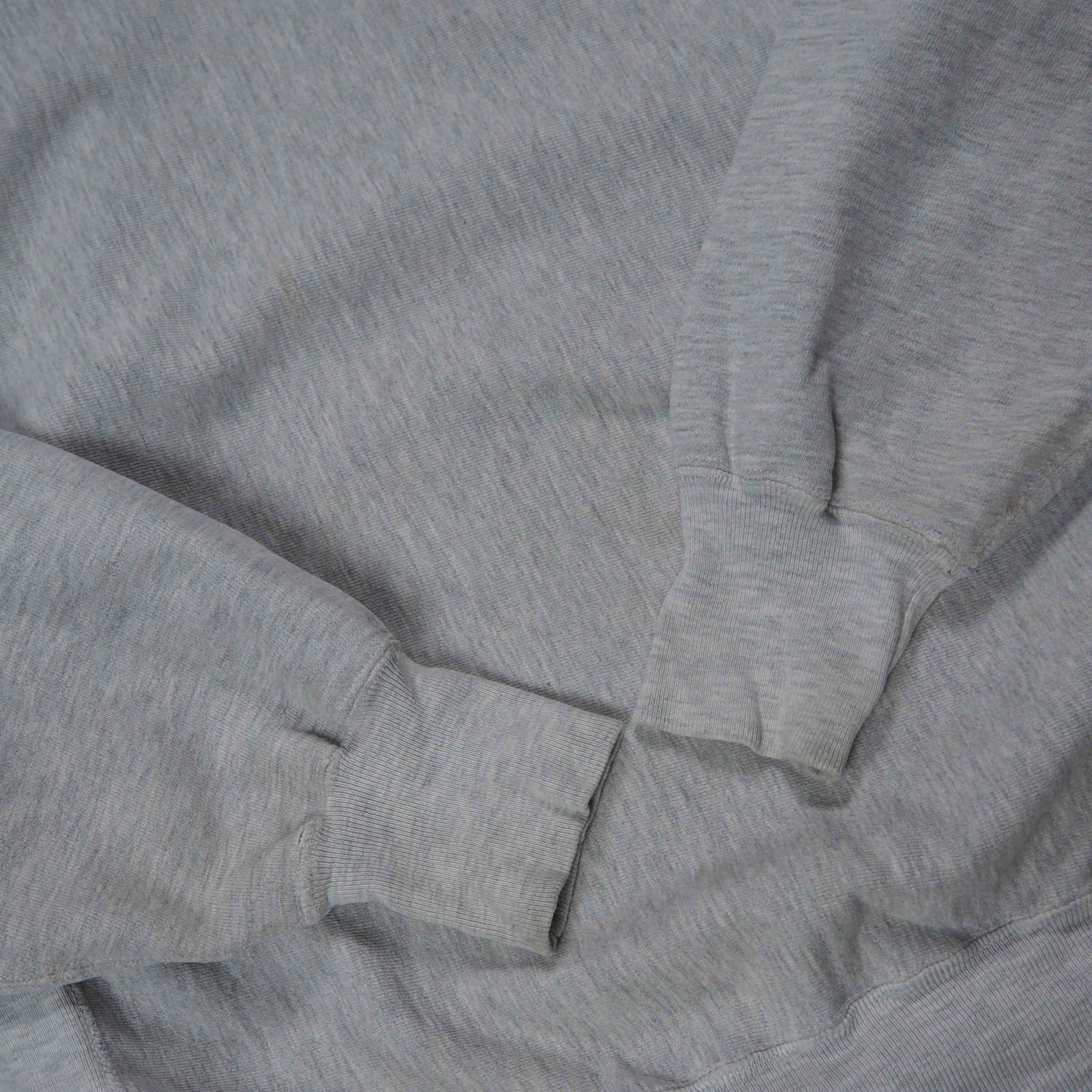 90’s Champion R.W. カラーネック グレー ワンポイント XL の画像 3