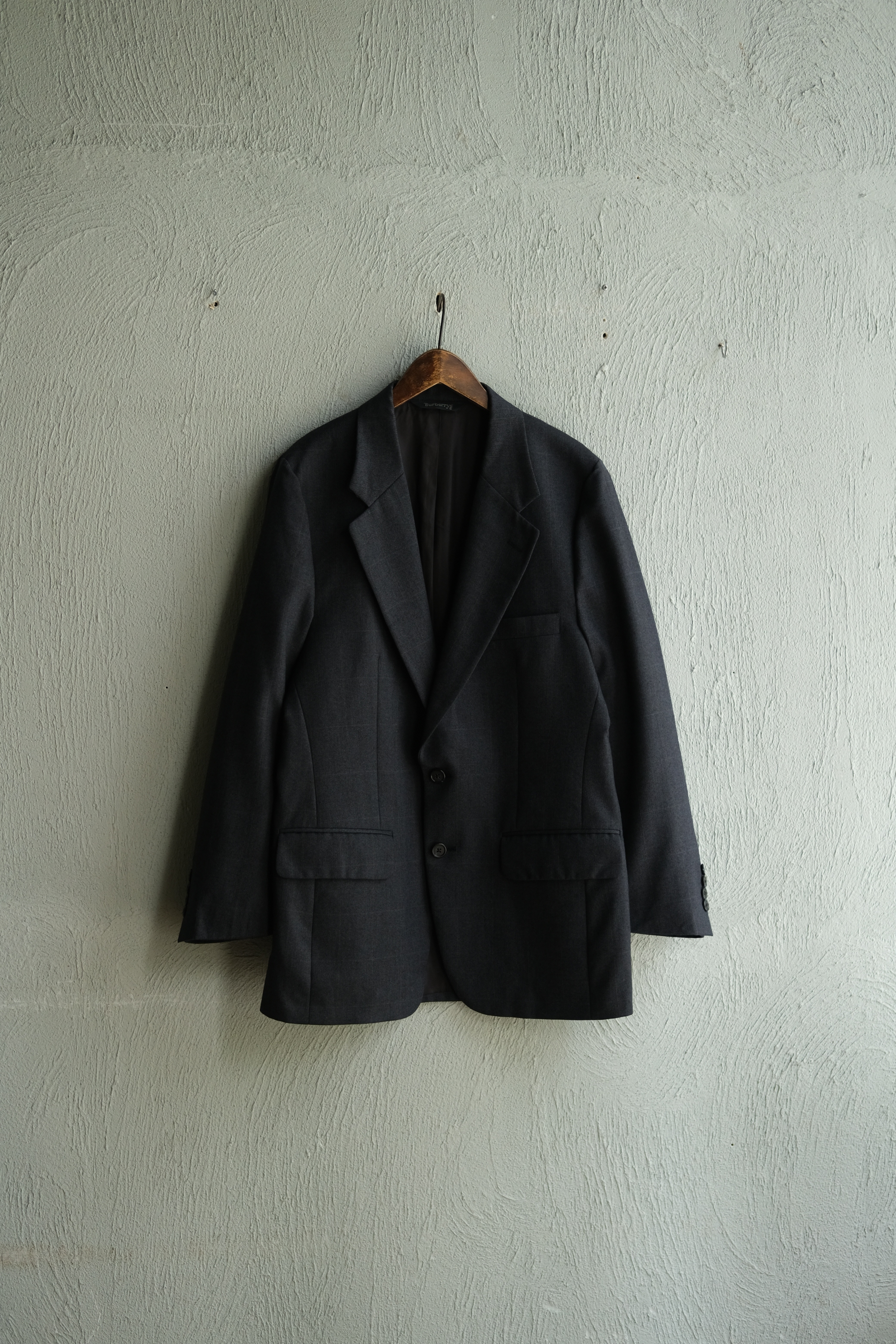 Utah／80-90’s “Burberry’s” windowpane check tailored jacket
