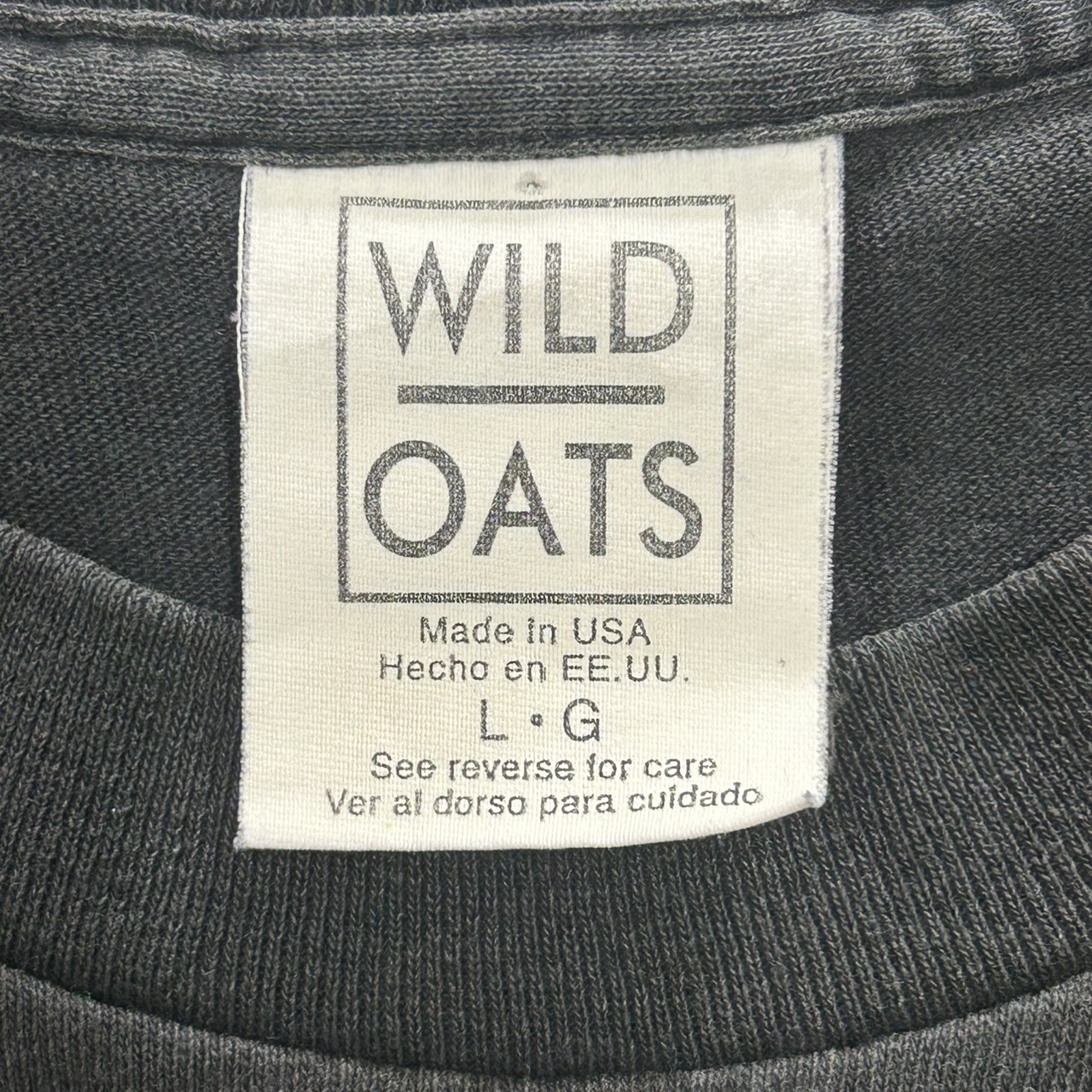 Nirvana “From the Muddy Banks of the Wishkah” Jacket Design T-Shirt WILD OATS L の画像 3