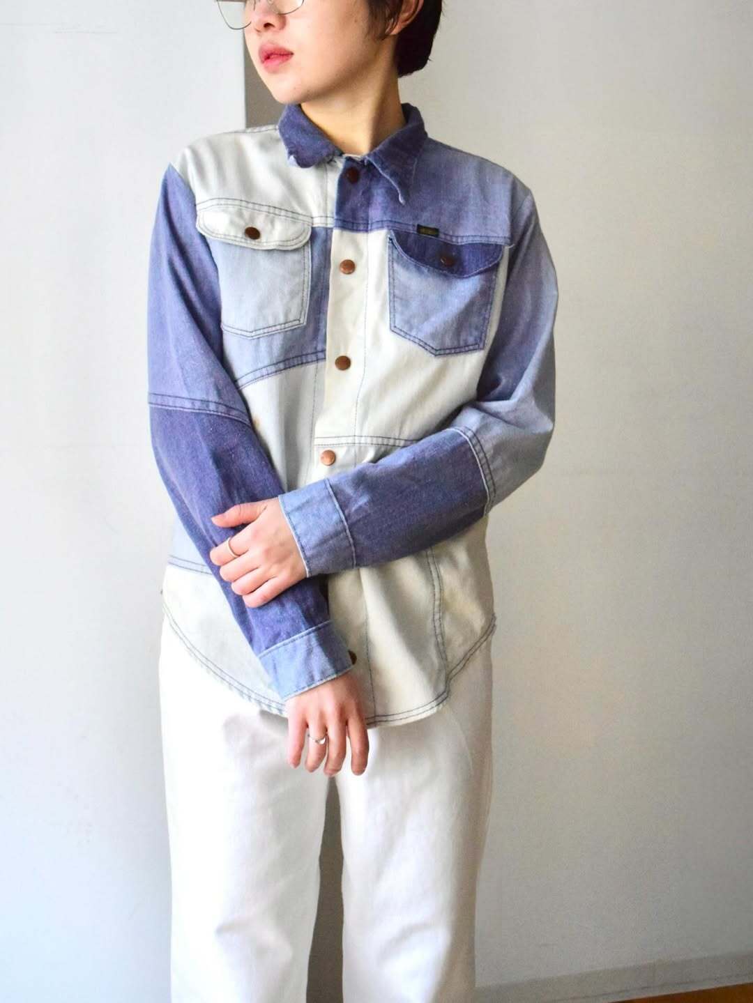〜1970s MAVERICK Patchwork western shirt の画像 2