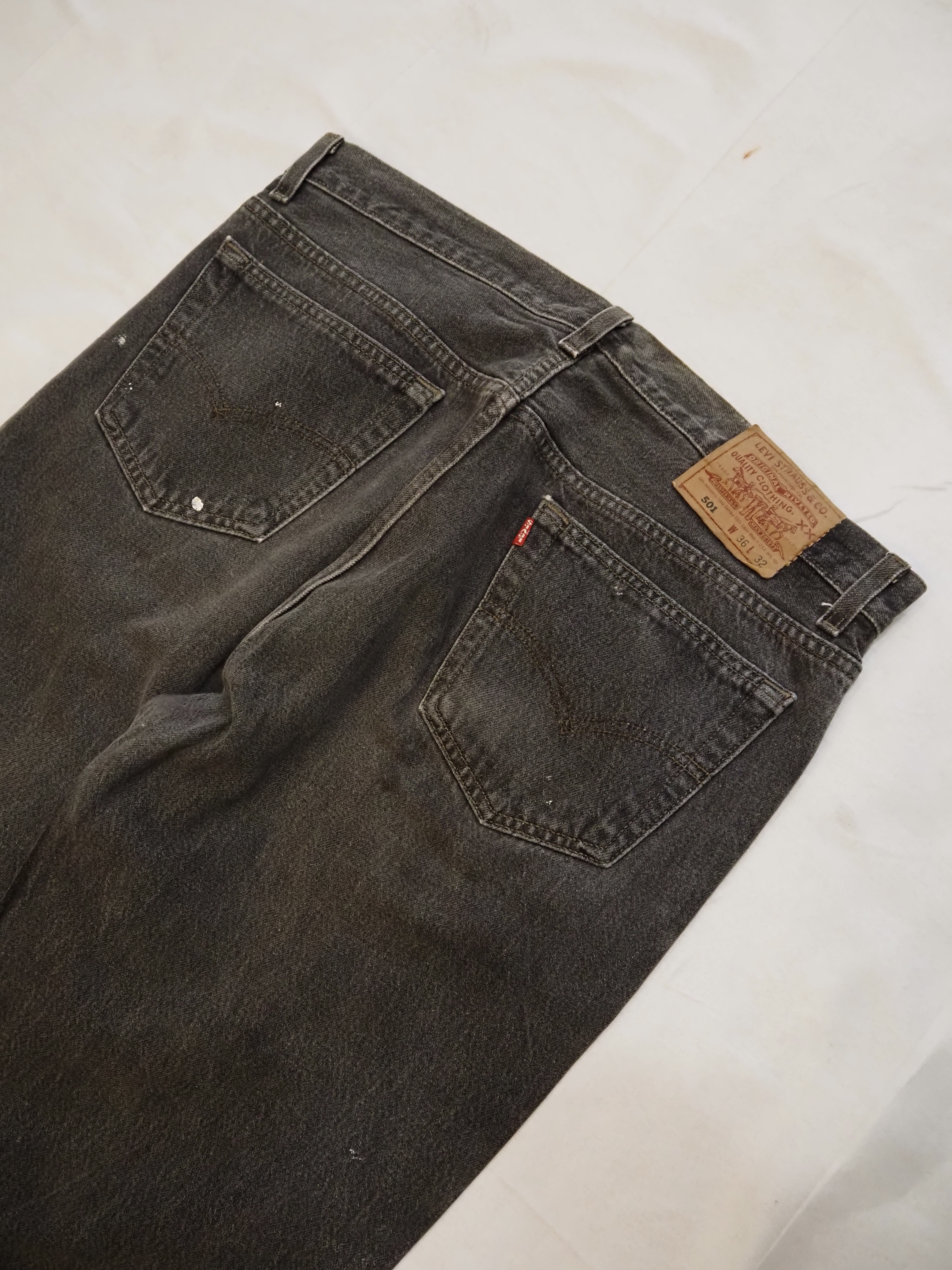 90’s Levi’s Black 501 “先染め" 36×32 の画像 13