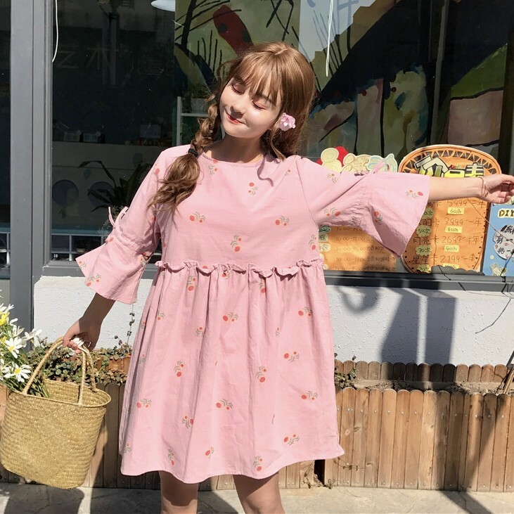 ワンピース 森ガール花柄春夏スウィート清新七分袖プリントワンピース 代プチプラレディースファッション通販 若い女性ファッション サイトsaypretty