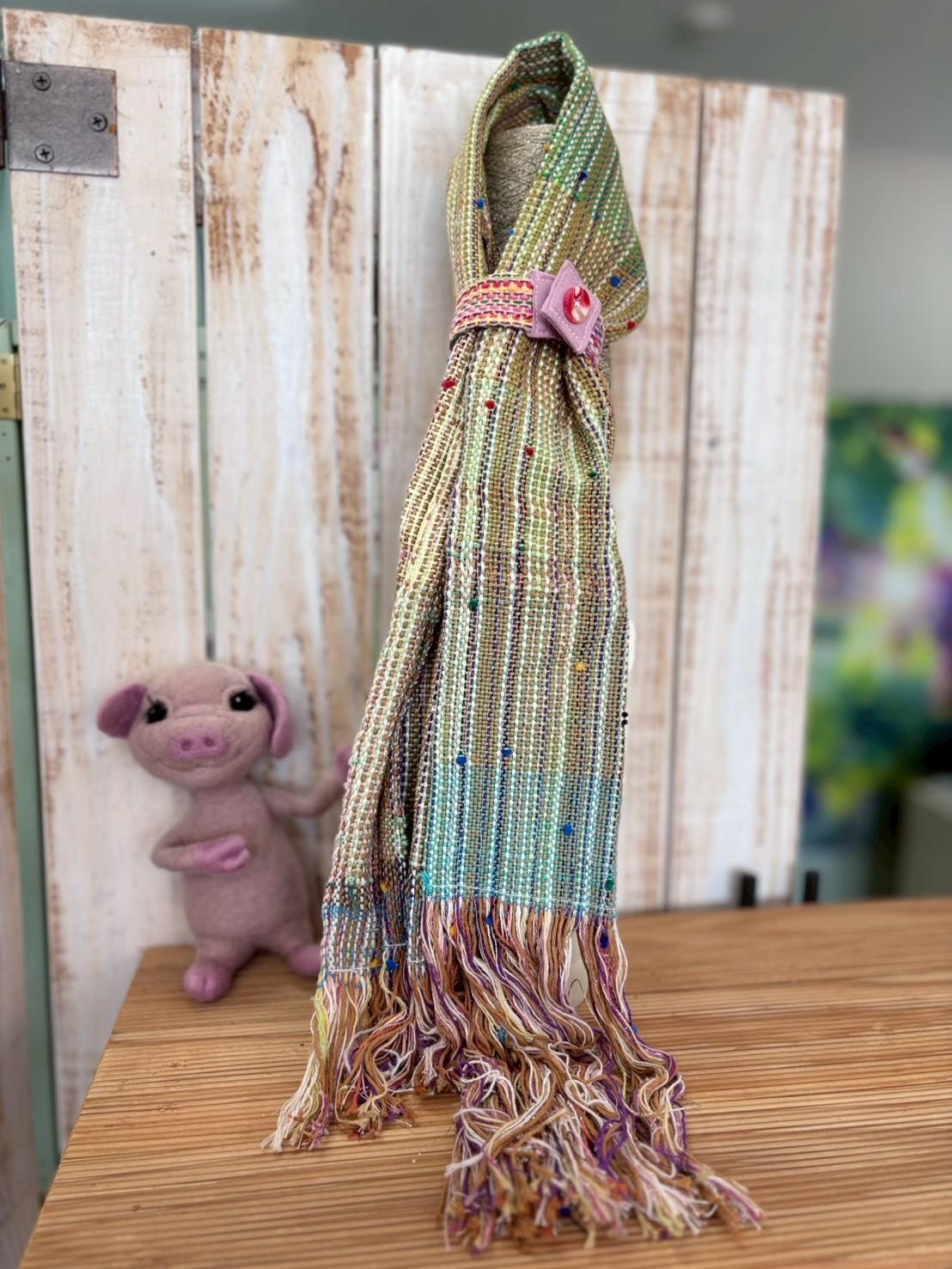 さをり織りストール