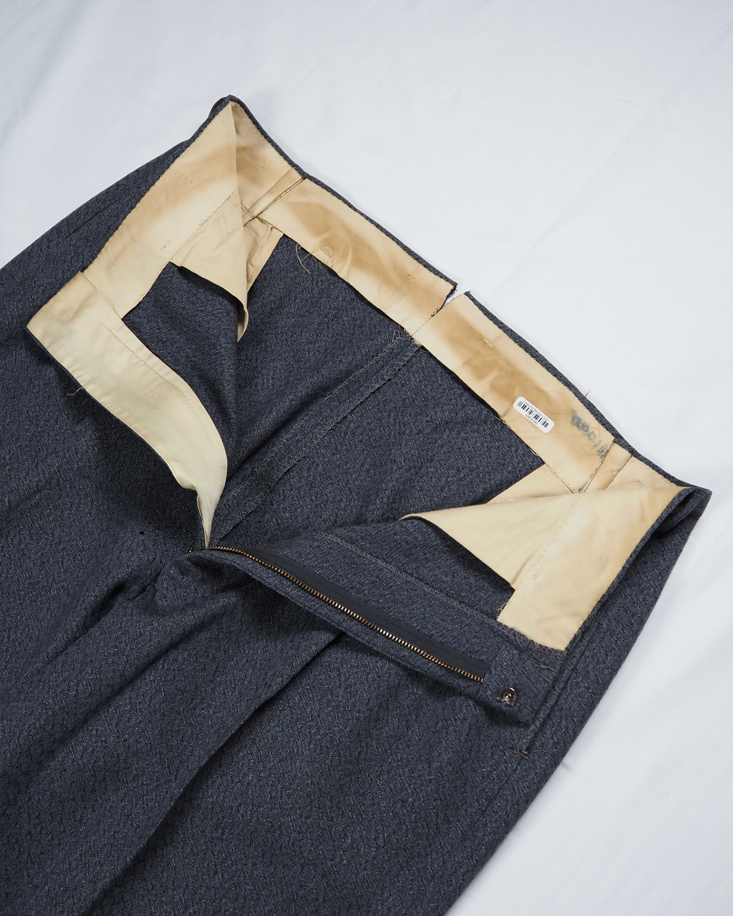 50’s Vintage Wool Slacks グレー の画像 10
