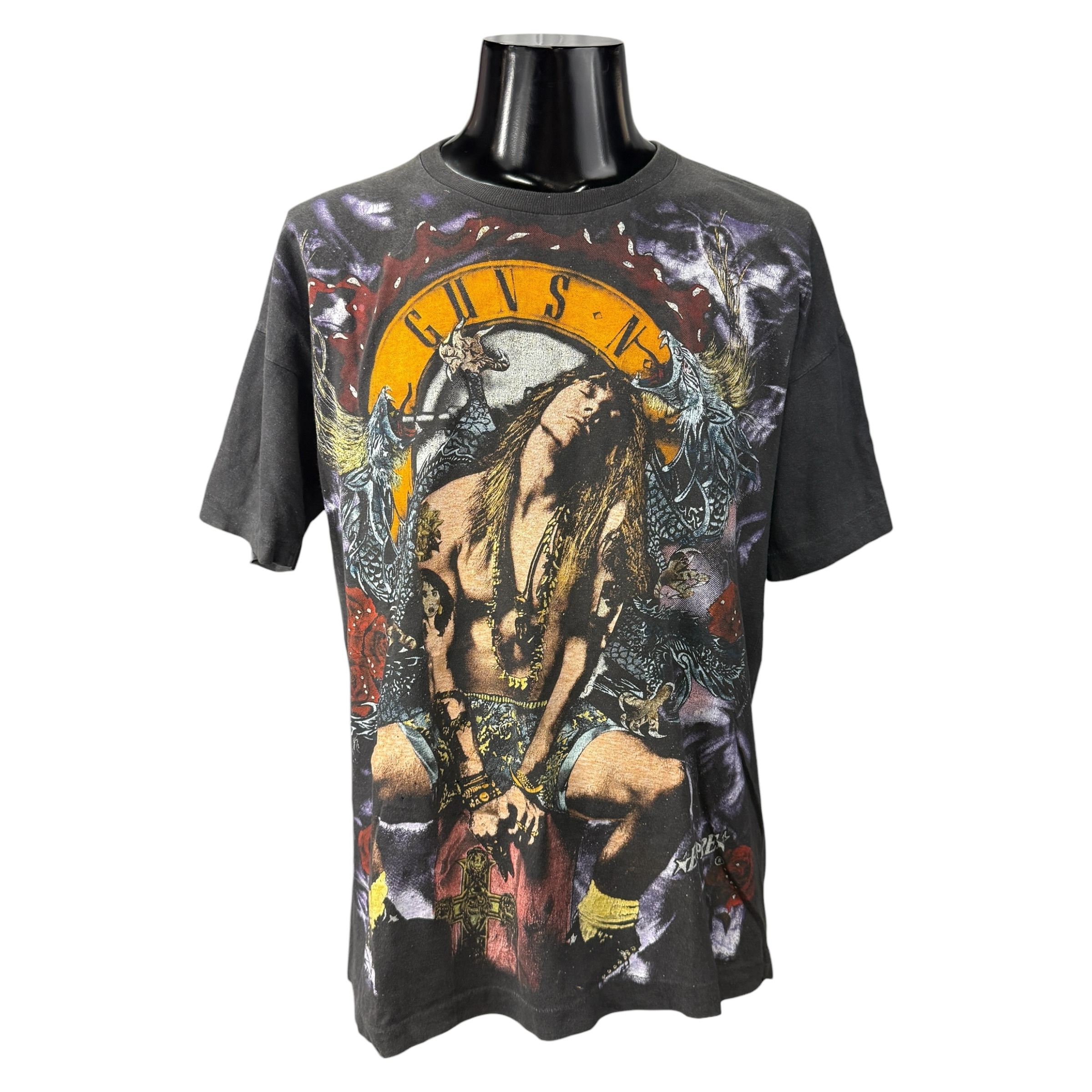 【Guns N’ Roses】ガンズ・アンド・ローゼズ “AXL ROSE” アクセルローズ EMPIRE社製 オーバープリント 90sVintage Tシャツ