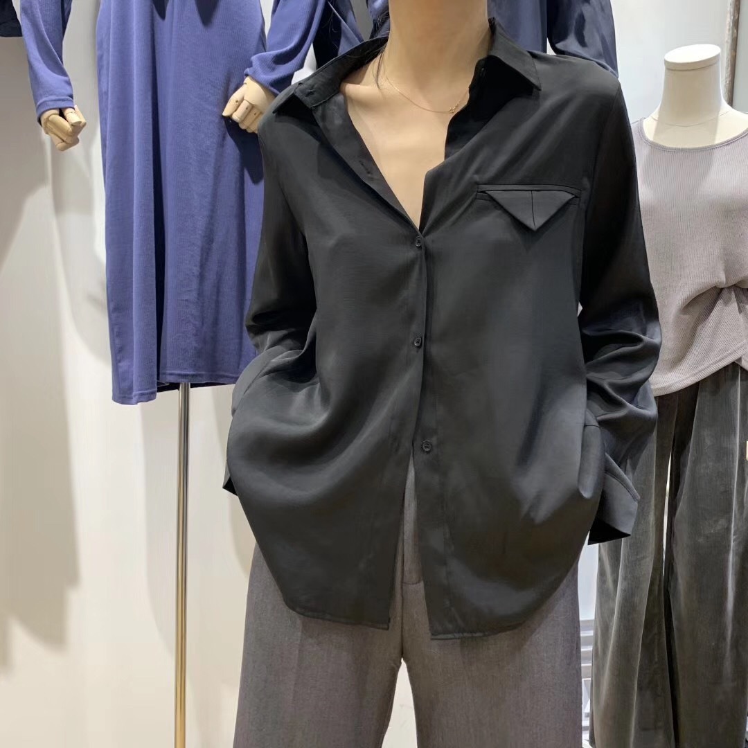 シャツ レディース トップス ブラウス コットン きれいめ シンプル こなれ感 長袖 韓国 春 秋 Vネック 白シャツ 大人 かっこいい シャツ ブラウス コーデ オフィス 通勤 スタイル 10代 代 30代 40代 50代 カラバリ 無地 開襟 長袖 ホワイト