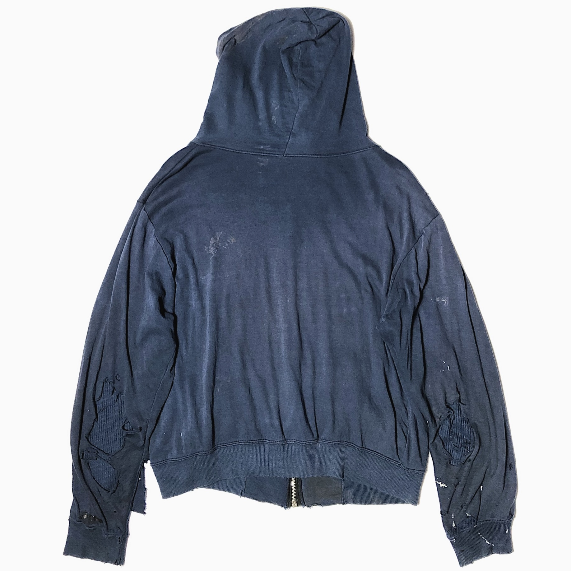 Vintage 60's Grunge Zip-up Thermal Hoodie の画像 2