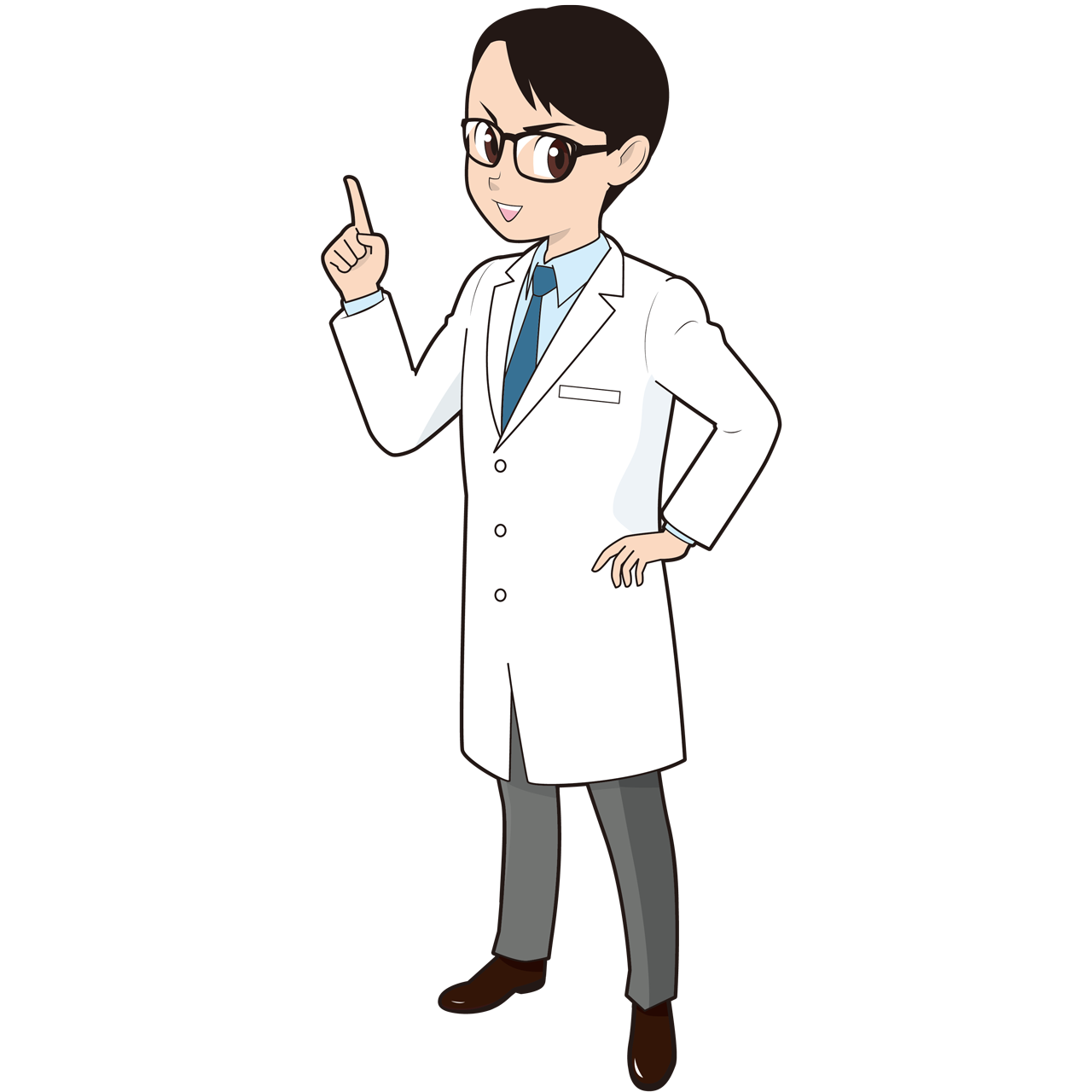 ポイント解説する白衣男性 Sozaido ポイント解説する白衣男性 Sozaido