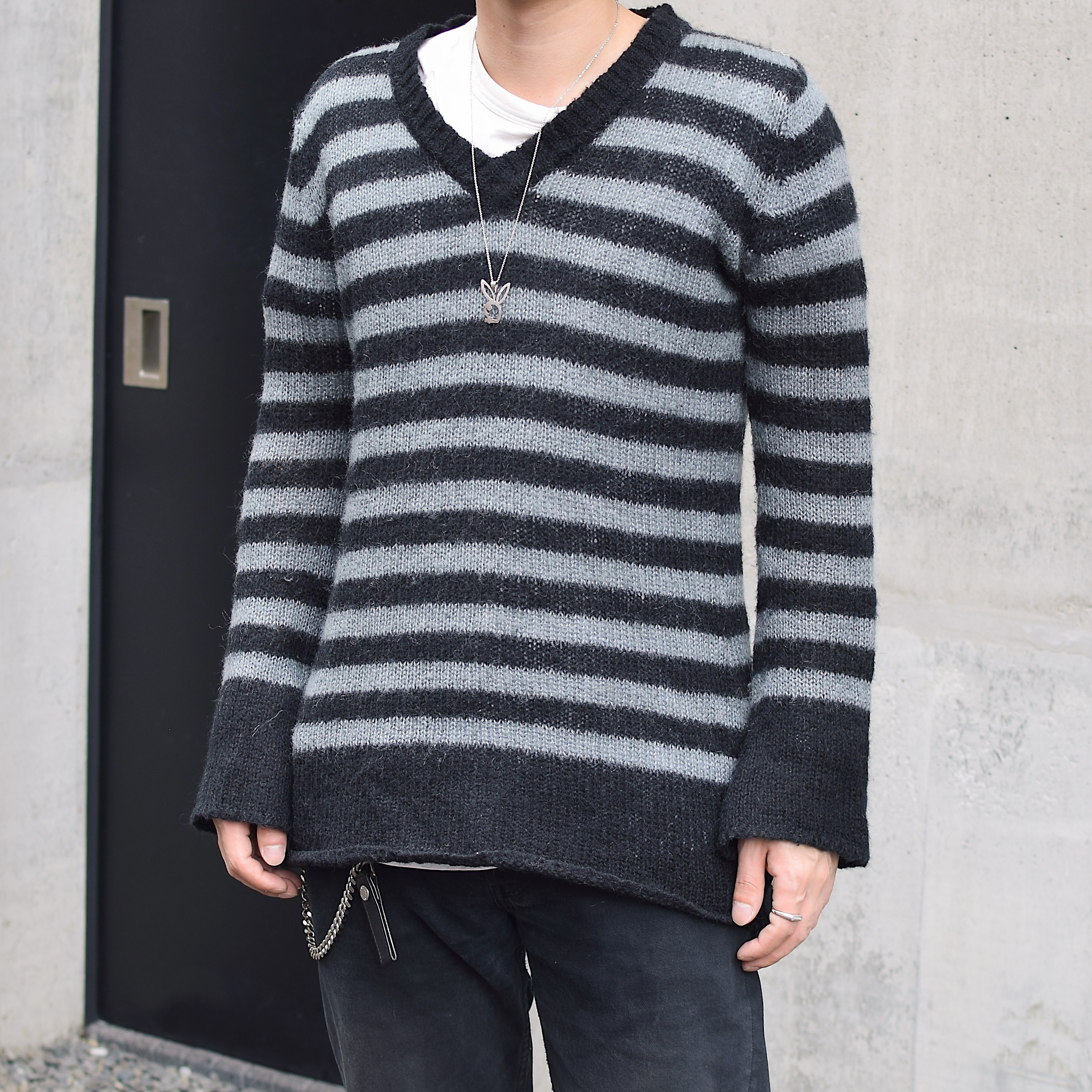 Vintage Striped Knit Sweater の画像 3