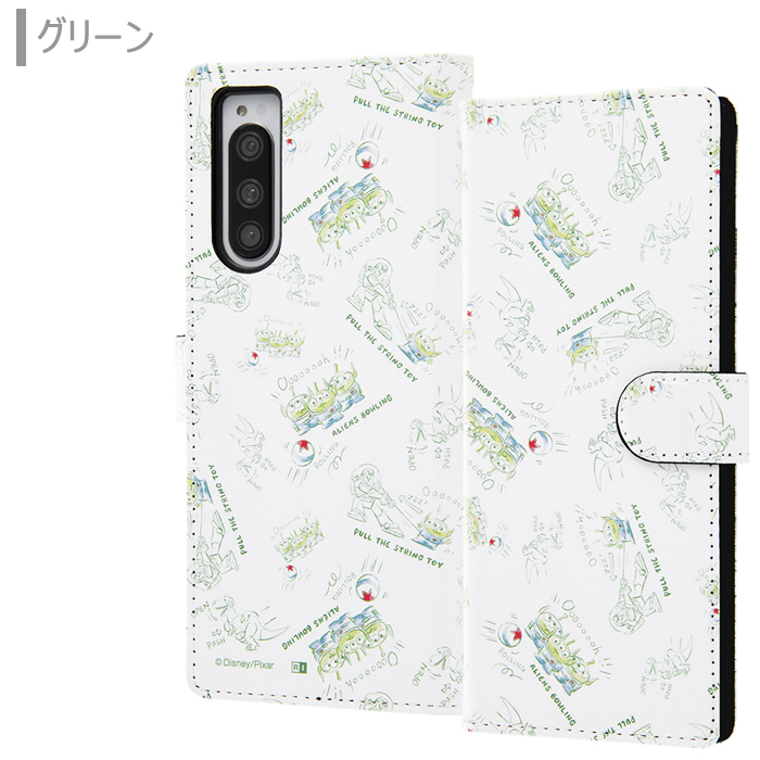 Xperia5 ディズニー キャラクター 手帳型 ケース Stars