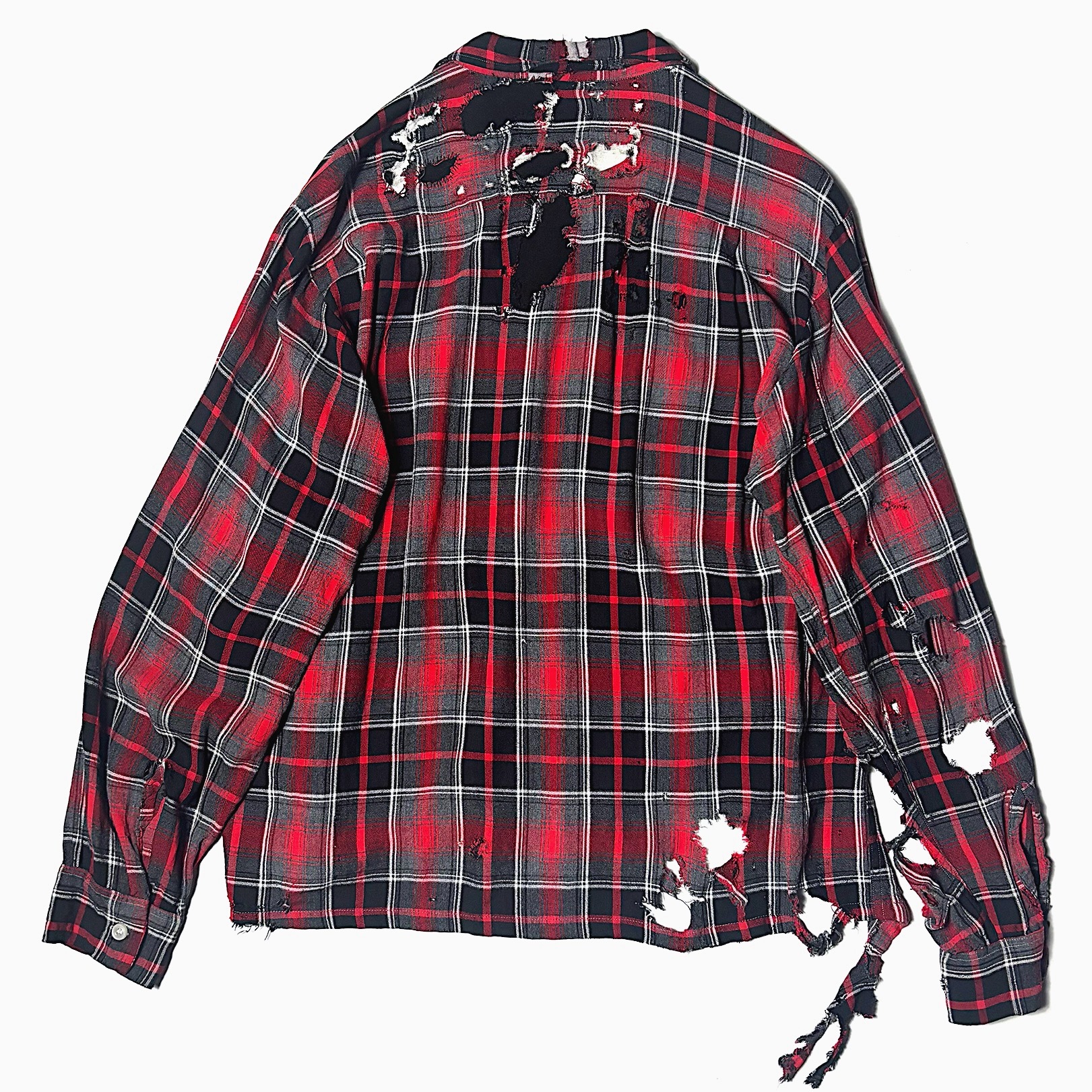 Vintage 60's【CAMPUS】Grunge Rayon Check Shirt の画像 2