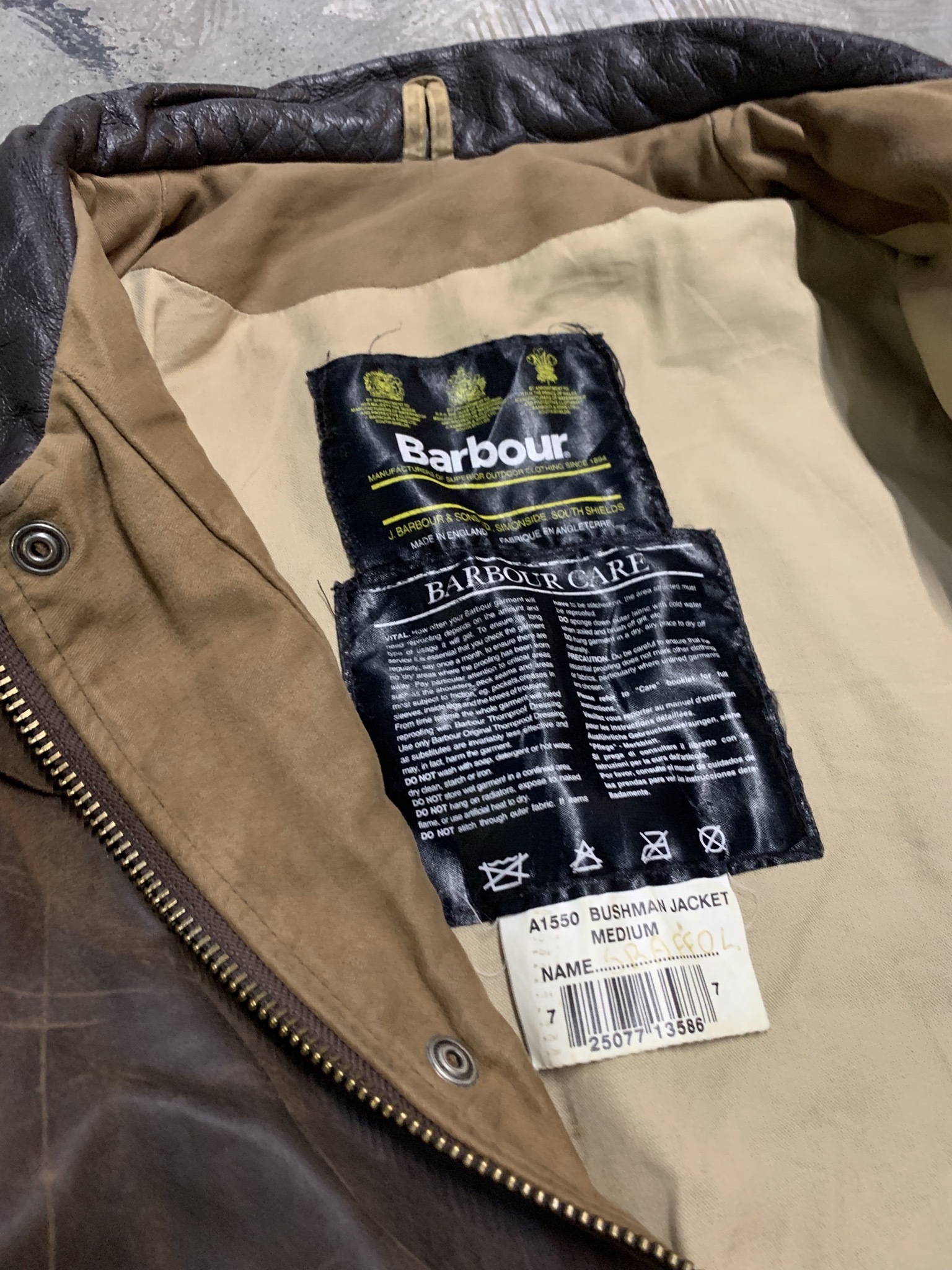 barbour bushman