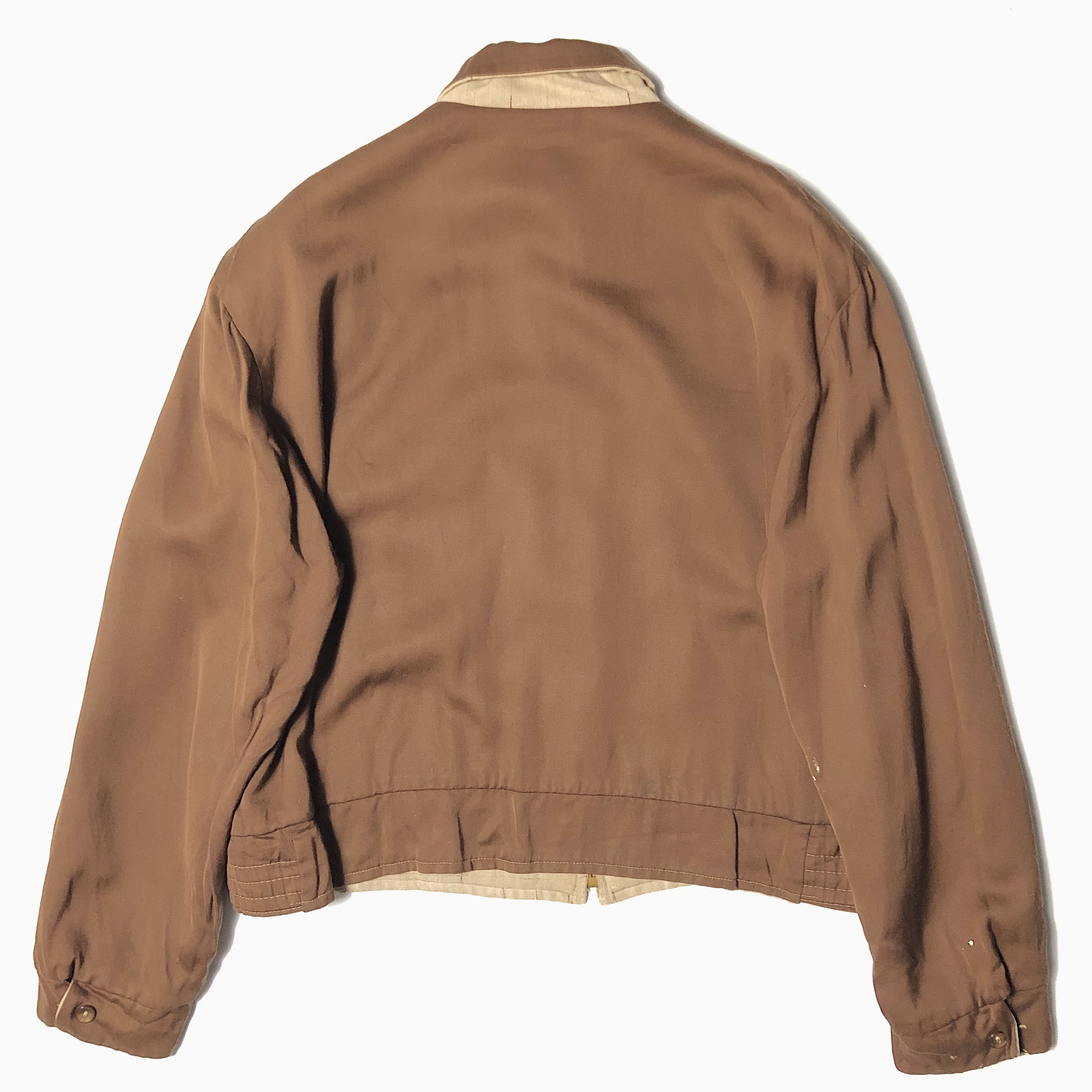 Vintage 50's Reversible Rayon Gabardine Jacket の画像 4