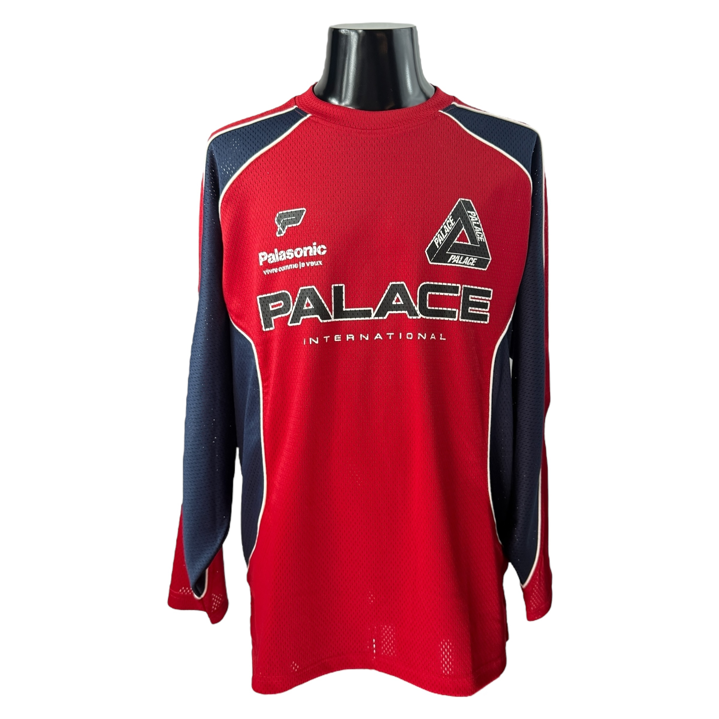 【PALACE】パレス “PALASONIC” ロングスリーブメッシュシャツ M