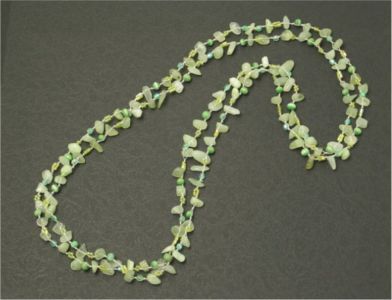 ストーン ビーズロングネックレス プリナイト Ethnic Beauty