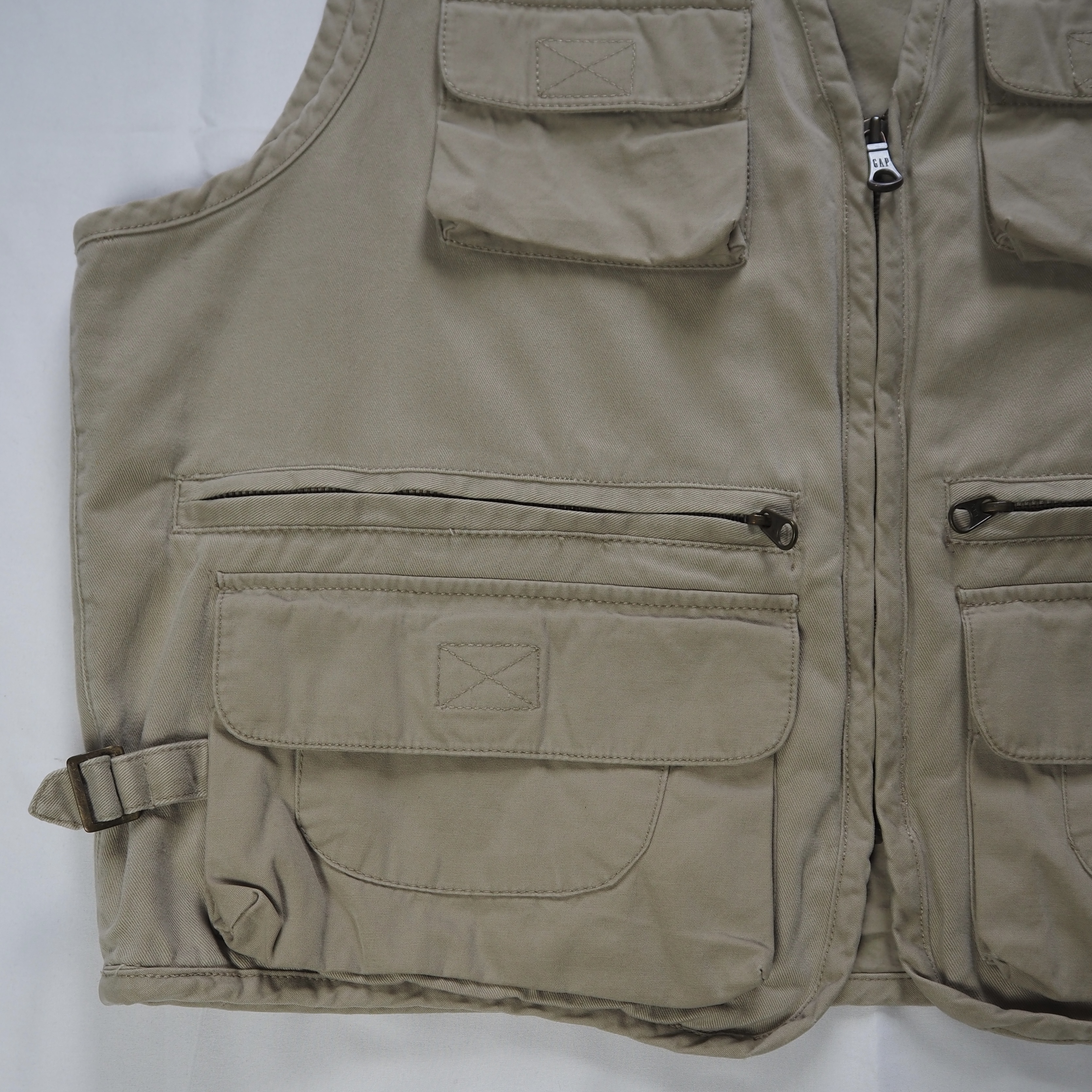 90’s OLD GAP ベスト Mサイズ ベージュ の画像 5
