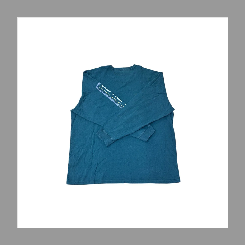 カーハート Carhartt 長袖Tシャツ ワンポイント ロゴ 大きいサイズ 袖プリント 2XL（グリーン） の画像 2