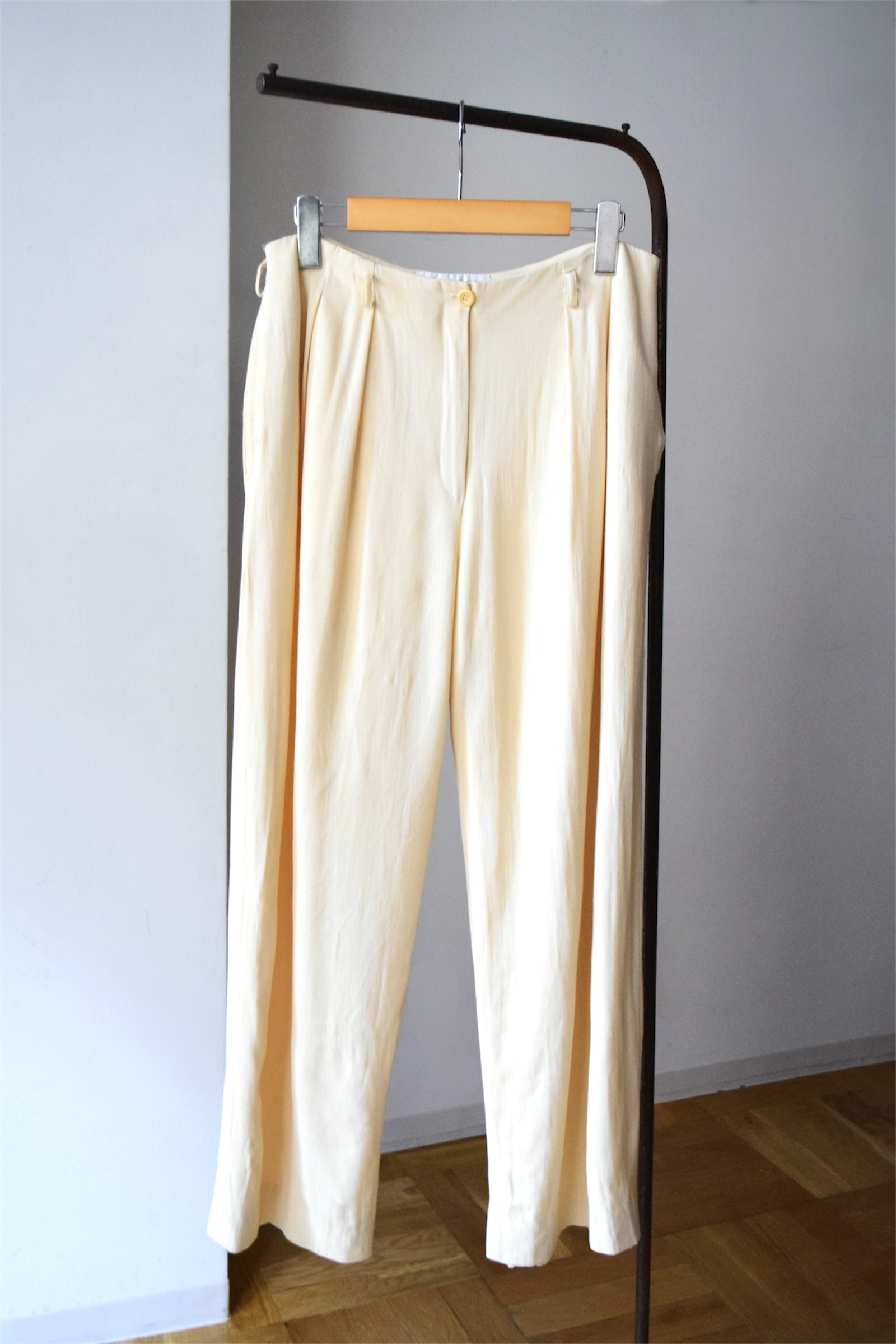 Rayon&Wool Wide trousers の画像 7