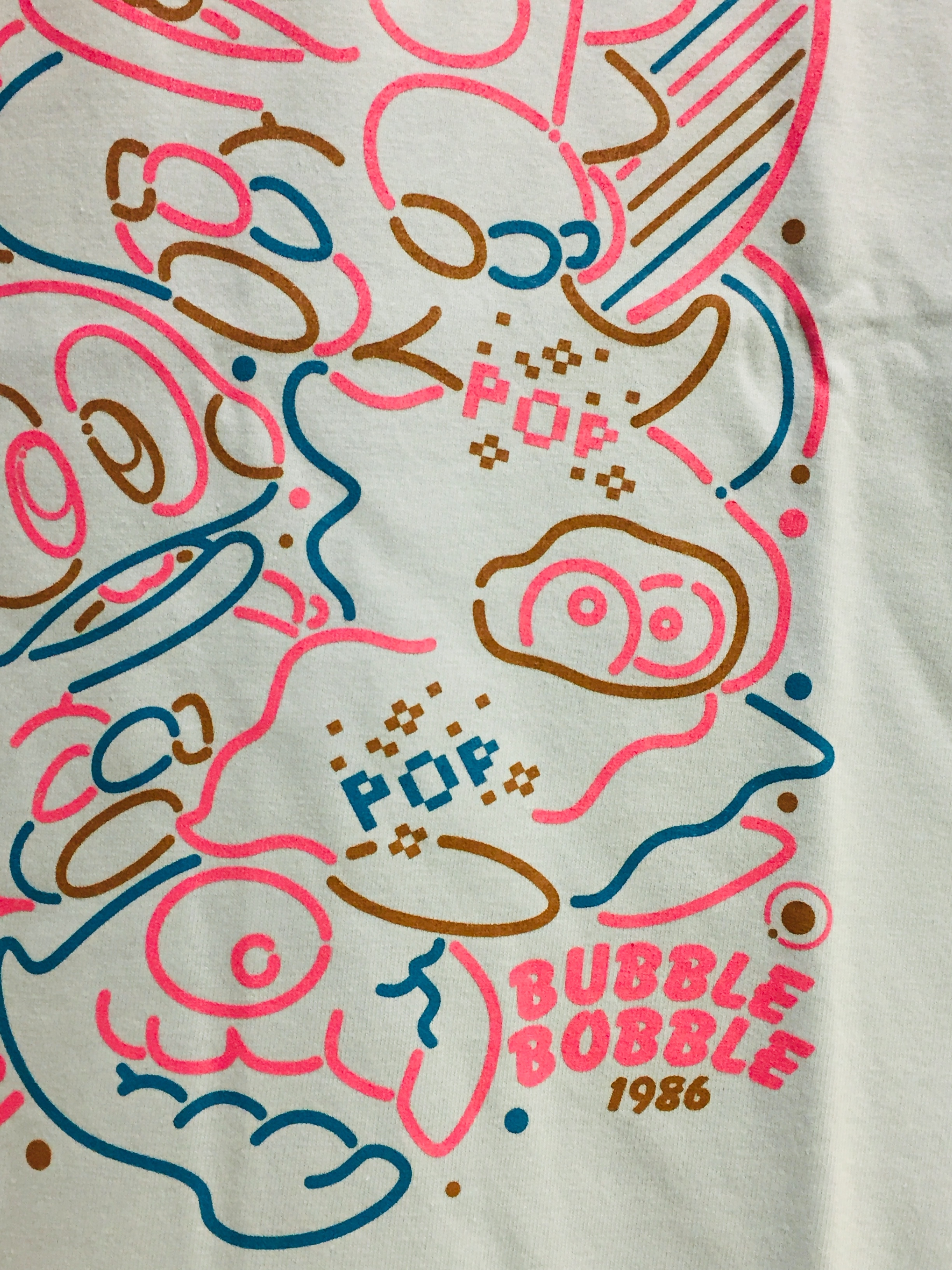 バブルボブル プリントtシャツ ライトブルー Video Game Tokyo Controller Company Official Online Store バブルボブル プリントtシャツ ライトブルー Video Game Tokyo Controller Company Official Online Store
