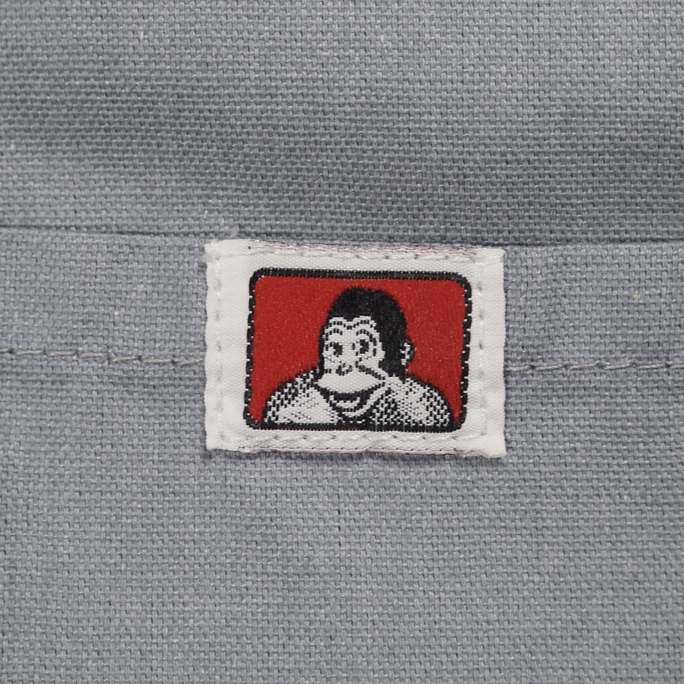 80’s Ben Davis ハーフジップシャツ グレー Lサイズ の画像 10