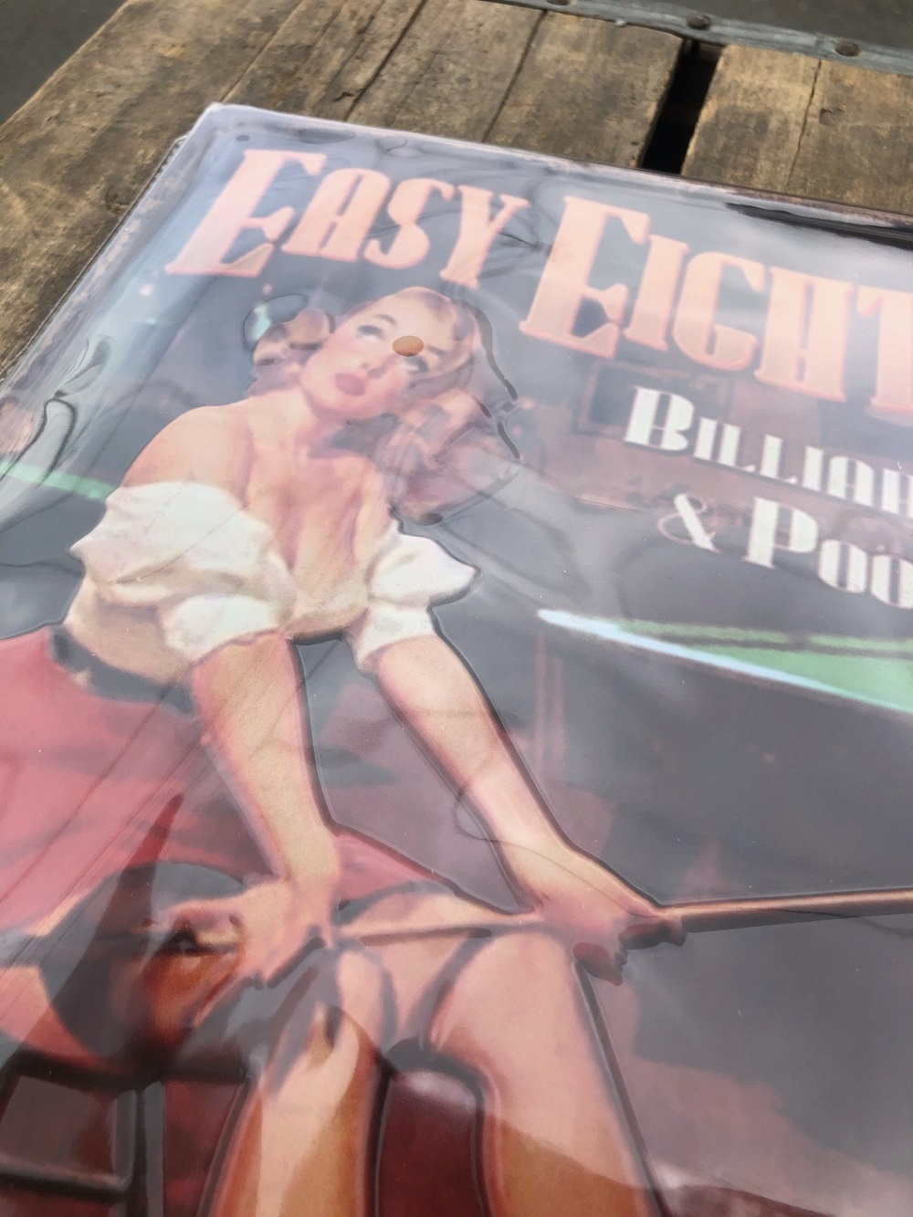 アメリカンプレートピンナップガールイラスト Easy ネイティブアメリカン雑貨アプローズ鉄馬 アメリカンプレートピンナップガールイラスト Easy ネイティブアメリカン雑貨アプローズ鉄馬