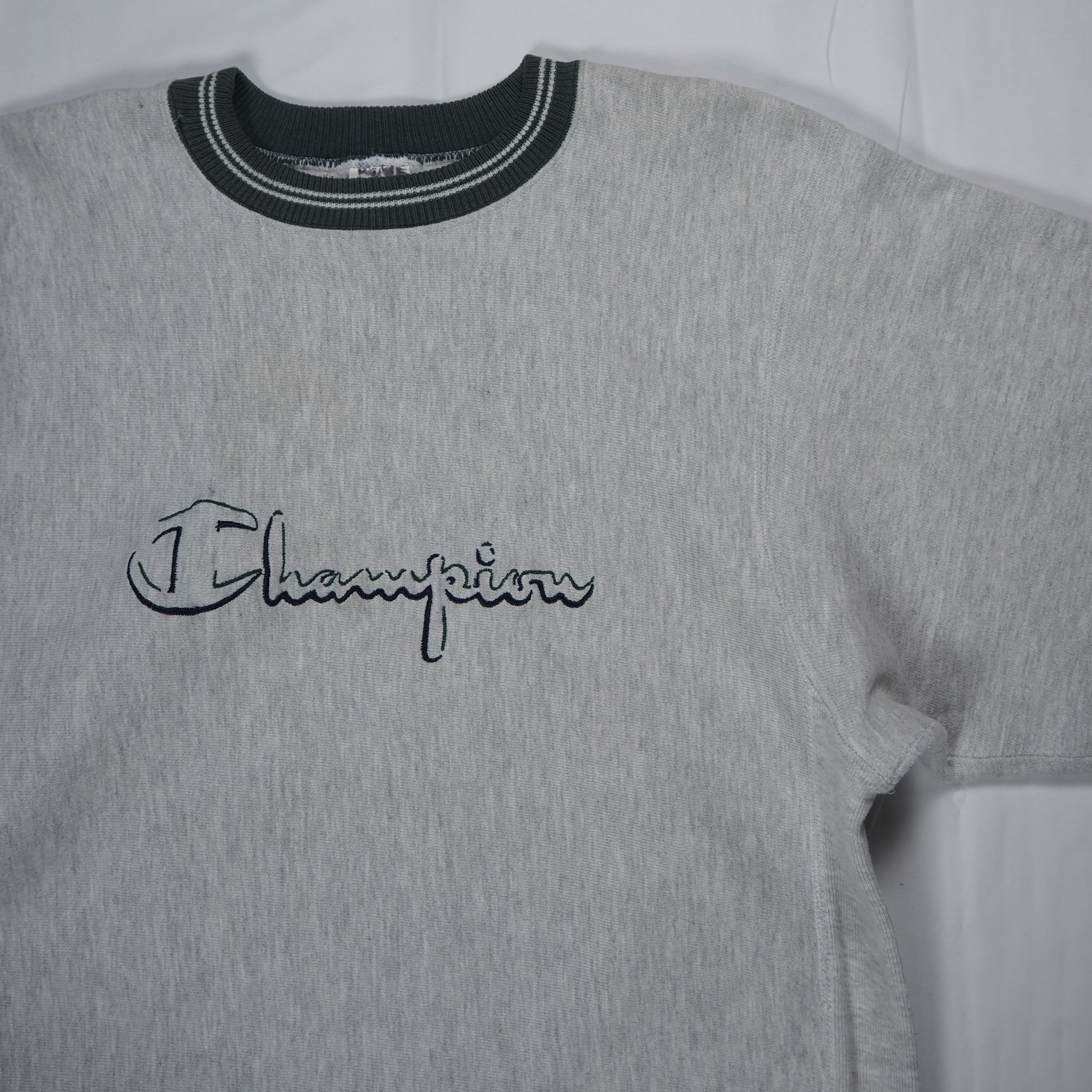 90’s Champion R.W. クルーネック リブライン XL の画像 5