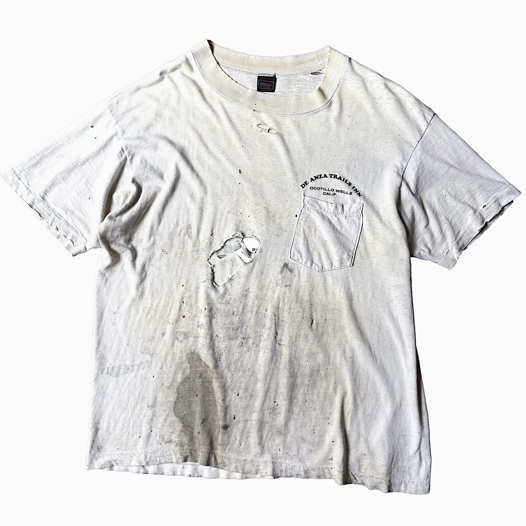 Vintage 90's【HEAVY】"DE ANZA TRAILS INN" Grunge T-shirt の画像 2