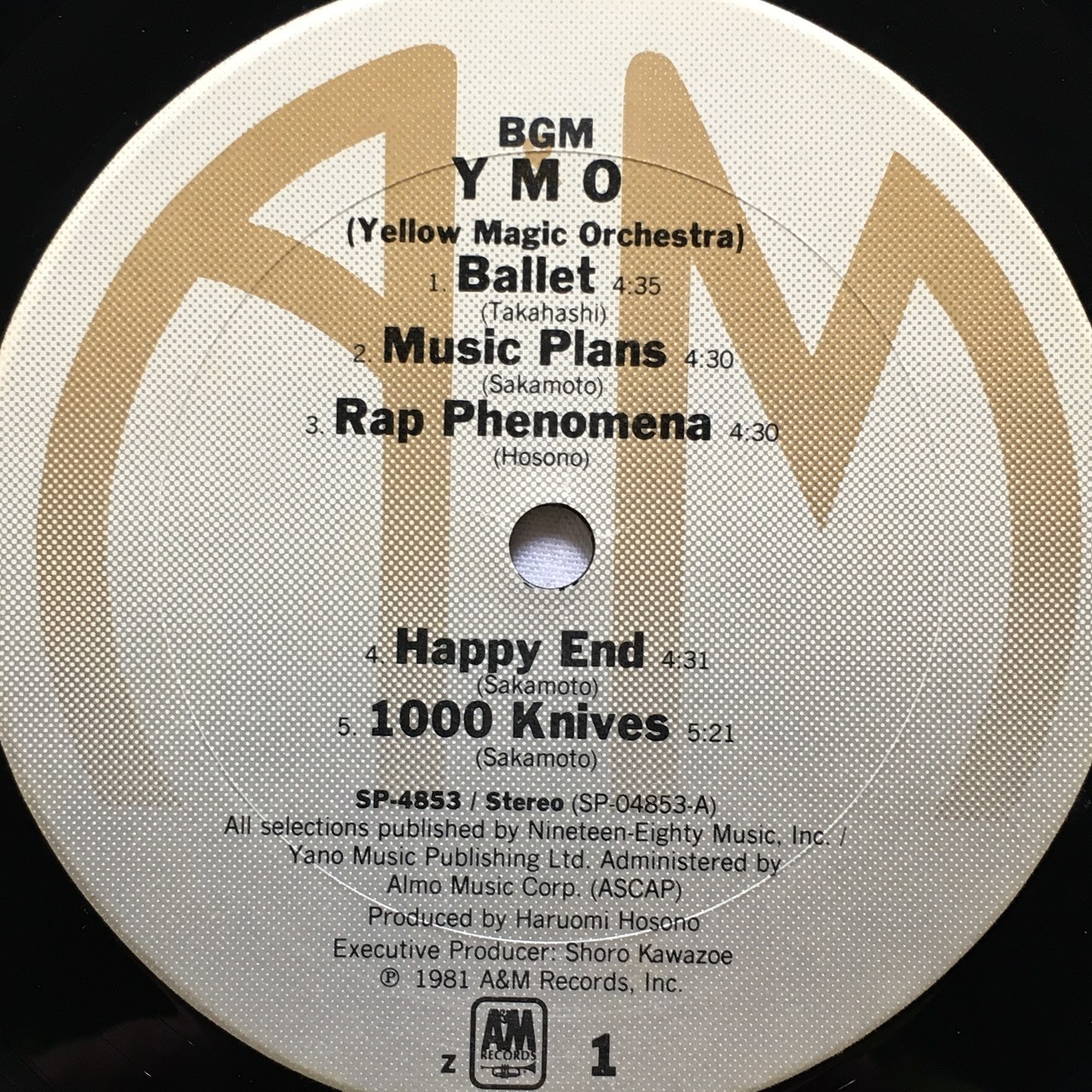 【LP・米盤】YMO / BGM | マメシバレコード mameshiba records