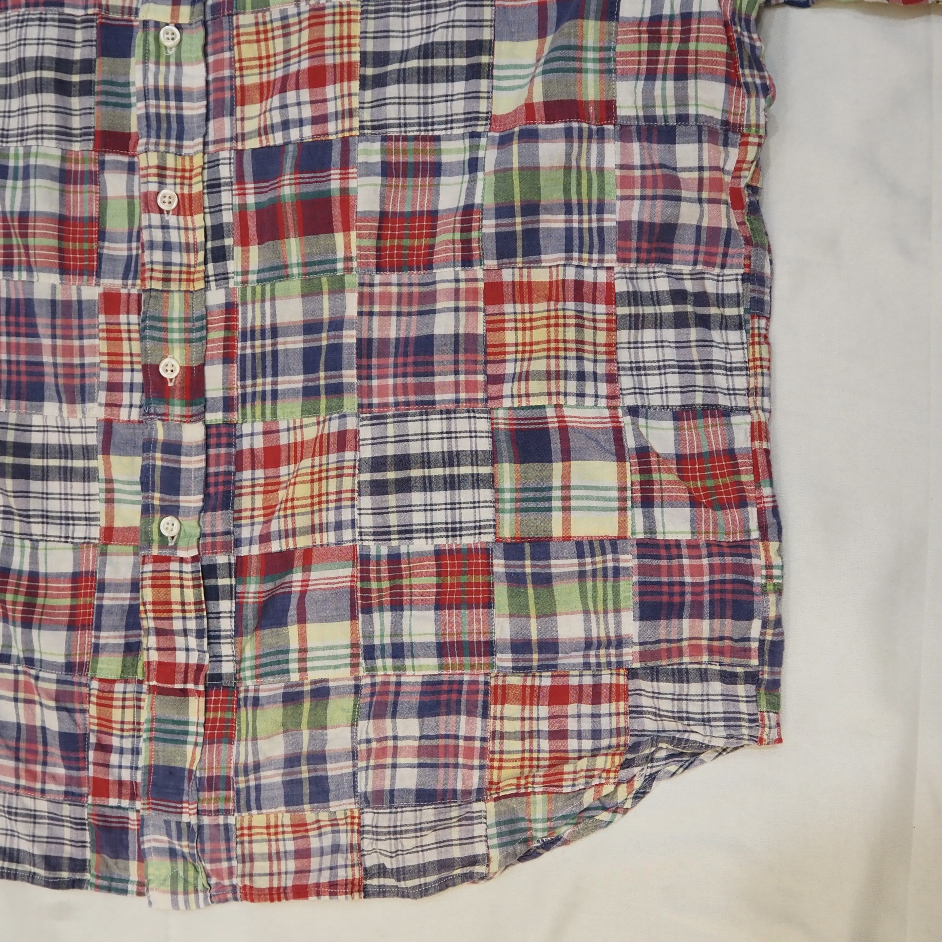 90’s Ralph Lauren パッチワークシャツ Size XL の画像 5