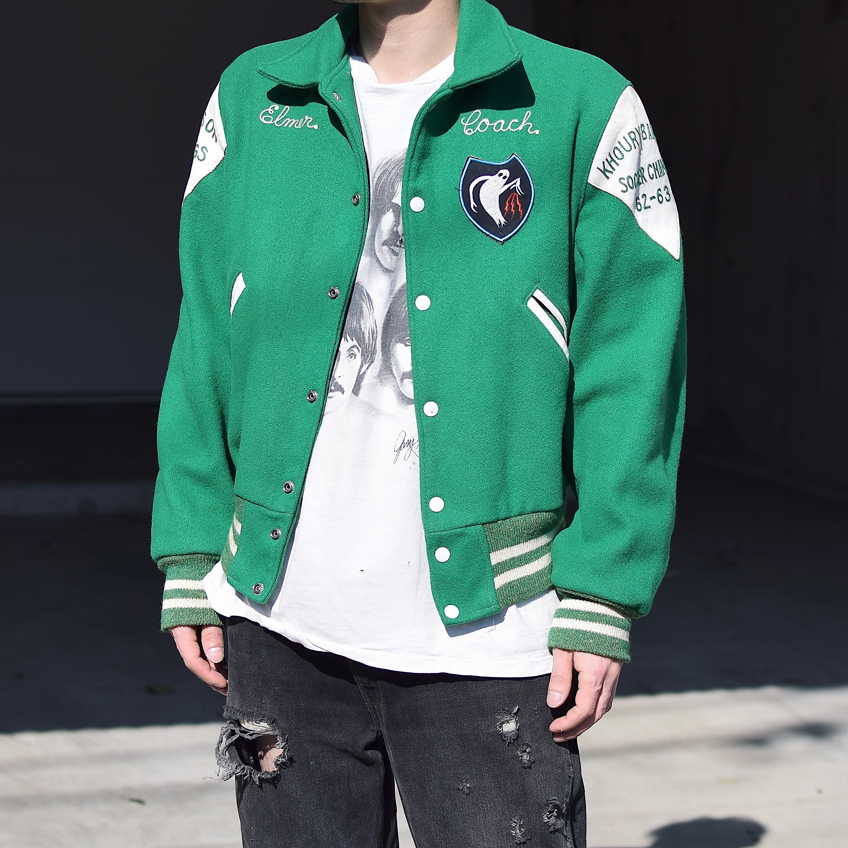 Vintage 60’s "KHOURY BANTAM SOCCER CHAMPS" Stadium Jacket の画像 3