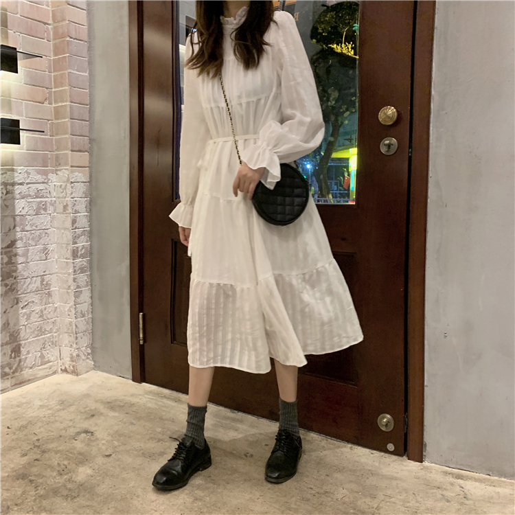 春の新作 ワンピース 長袖 春 シャツワンピ 白 シック ホワイト ロング丈 ひざ丈 大人っぽい きれいめ ナチュラル Aライン ウエストリボン キュート Cgah Cherish Girl 春の新作 ワンピース 長袖 春 シャツワンピ 白 シック ホワイト ロング丈 ひざ丈 大人っぽい きれいめ ナチュラル Aライン ウエストリボン キュート Cgah Cherish Girl