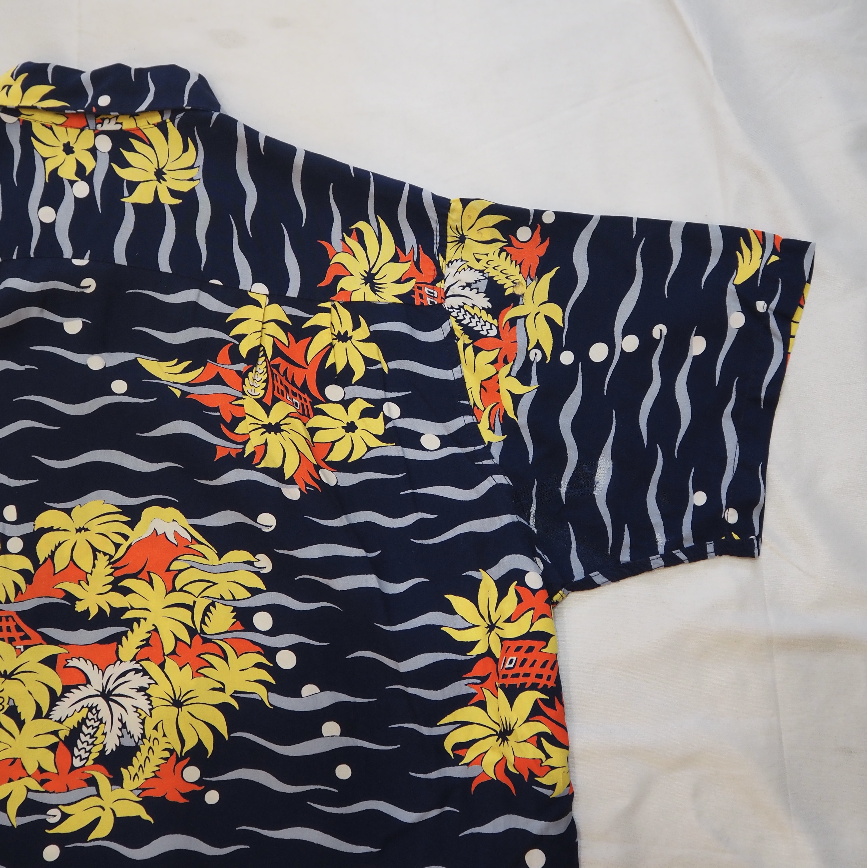 50’s Duke Kahanamoku Rayon Hawaiian Shirt の画像 12