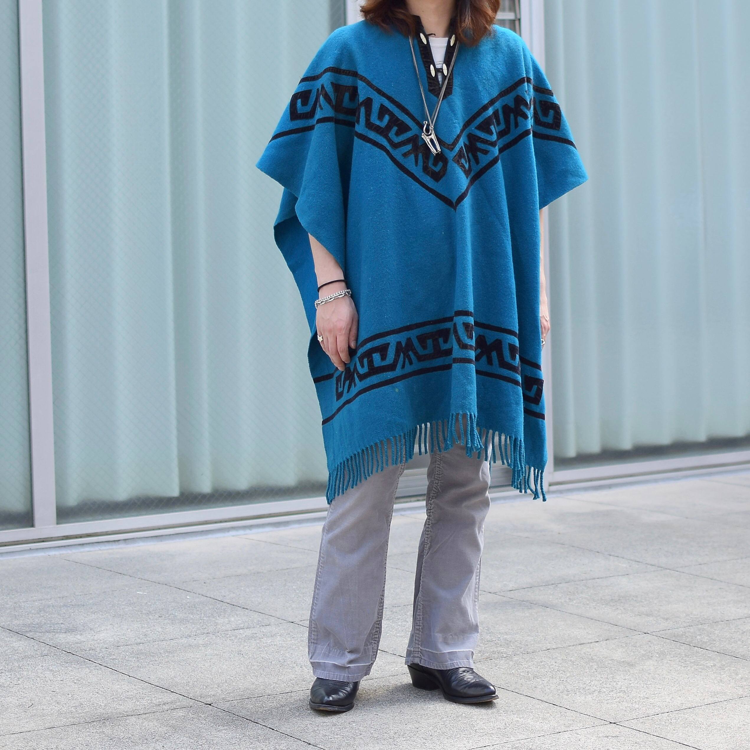 Vintage Wool Poncho の画像 3