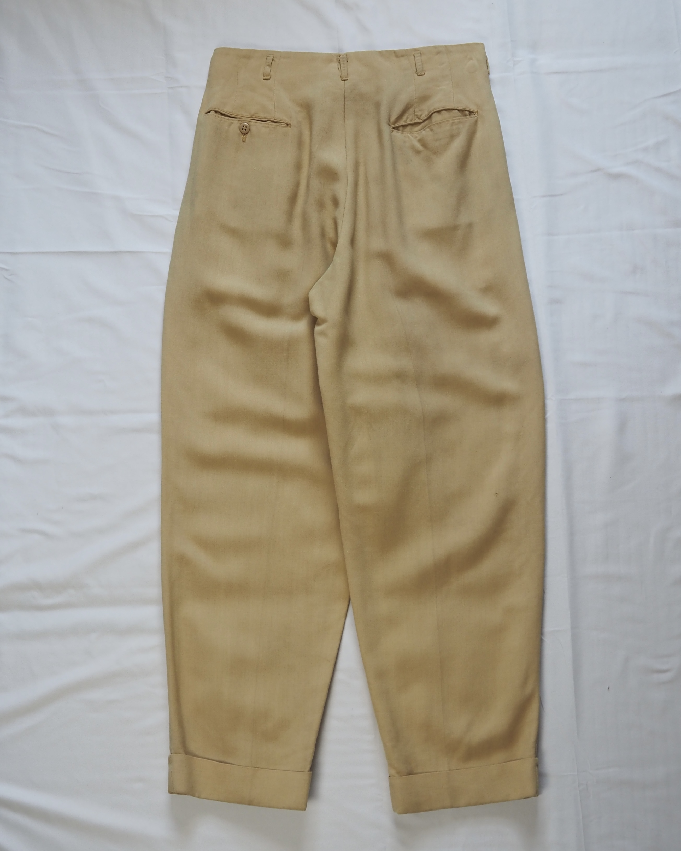 【VCM入荷】50’s ウールスラックス イエロー の画像 13