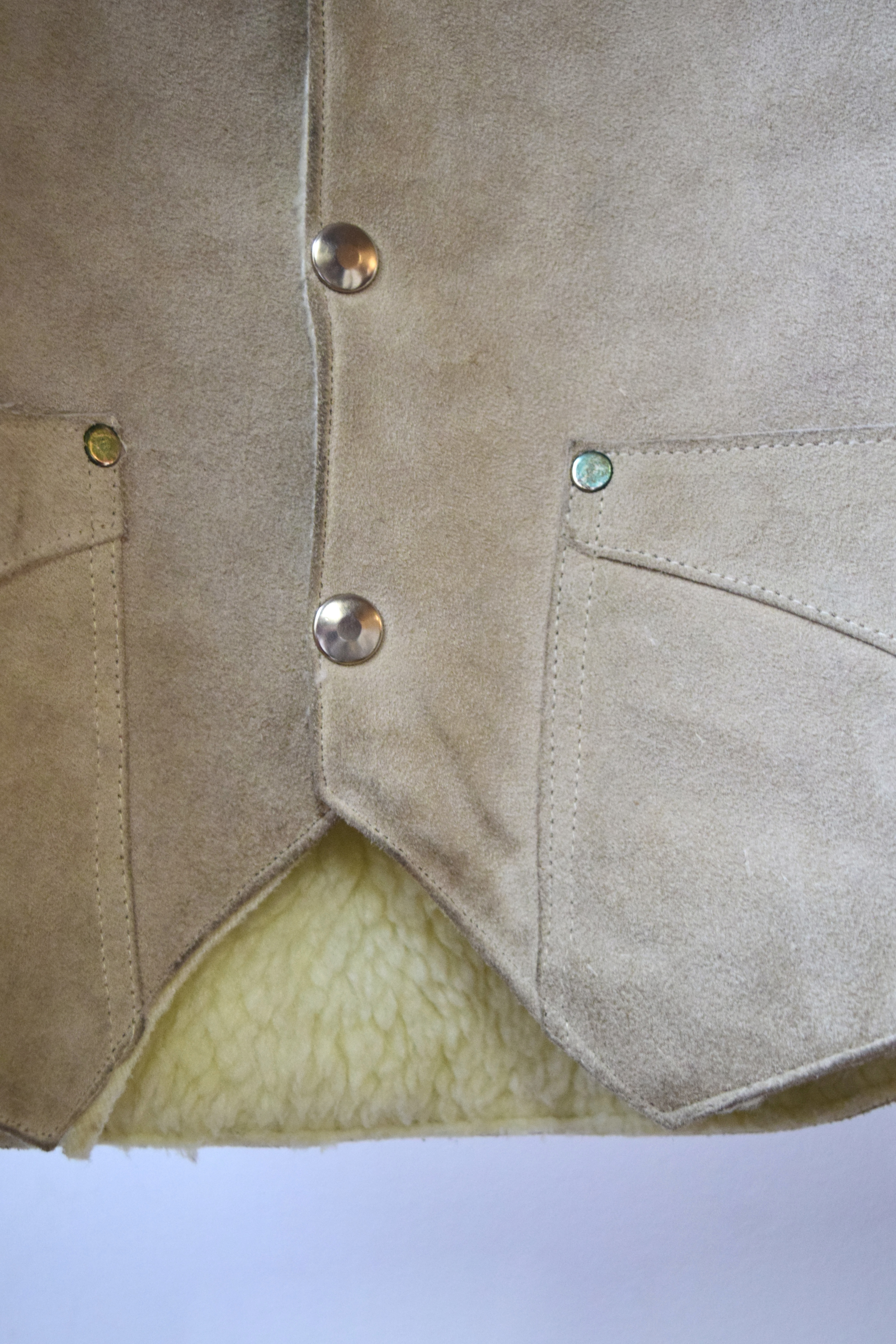 Western suede vest の画像 11