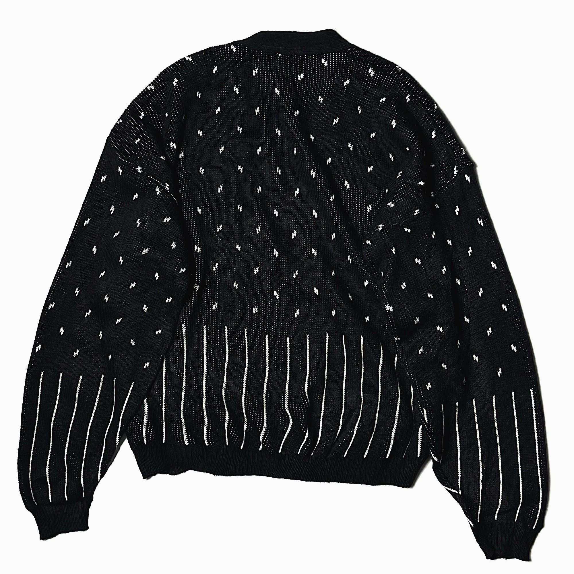 Vintage 80〜90's【NEW TERRITORIES】Pattered Knit Cardigan の画像 2